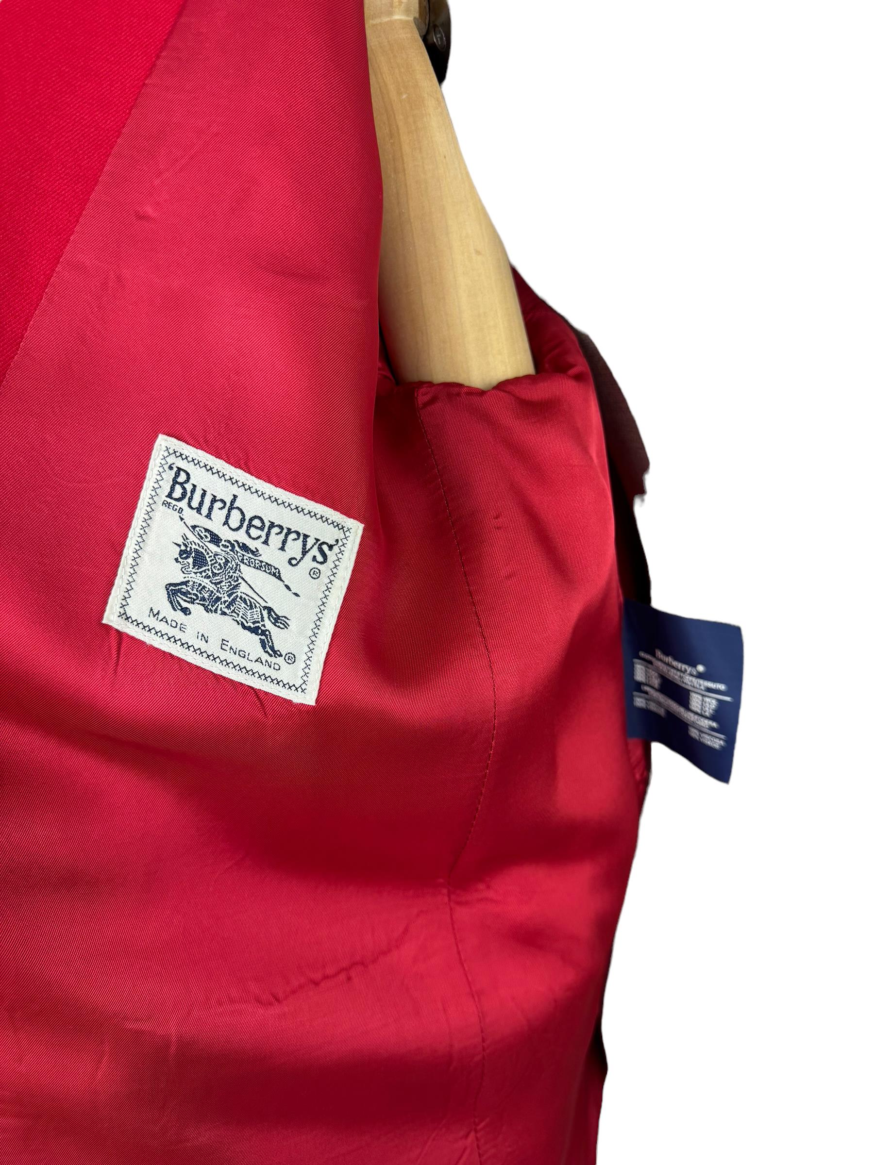 BURBERRYS RED BLAZER JACKET