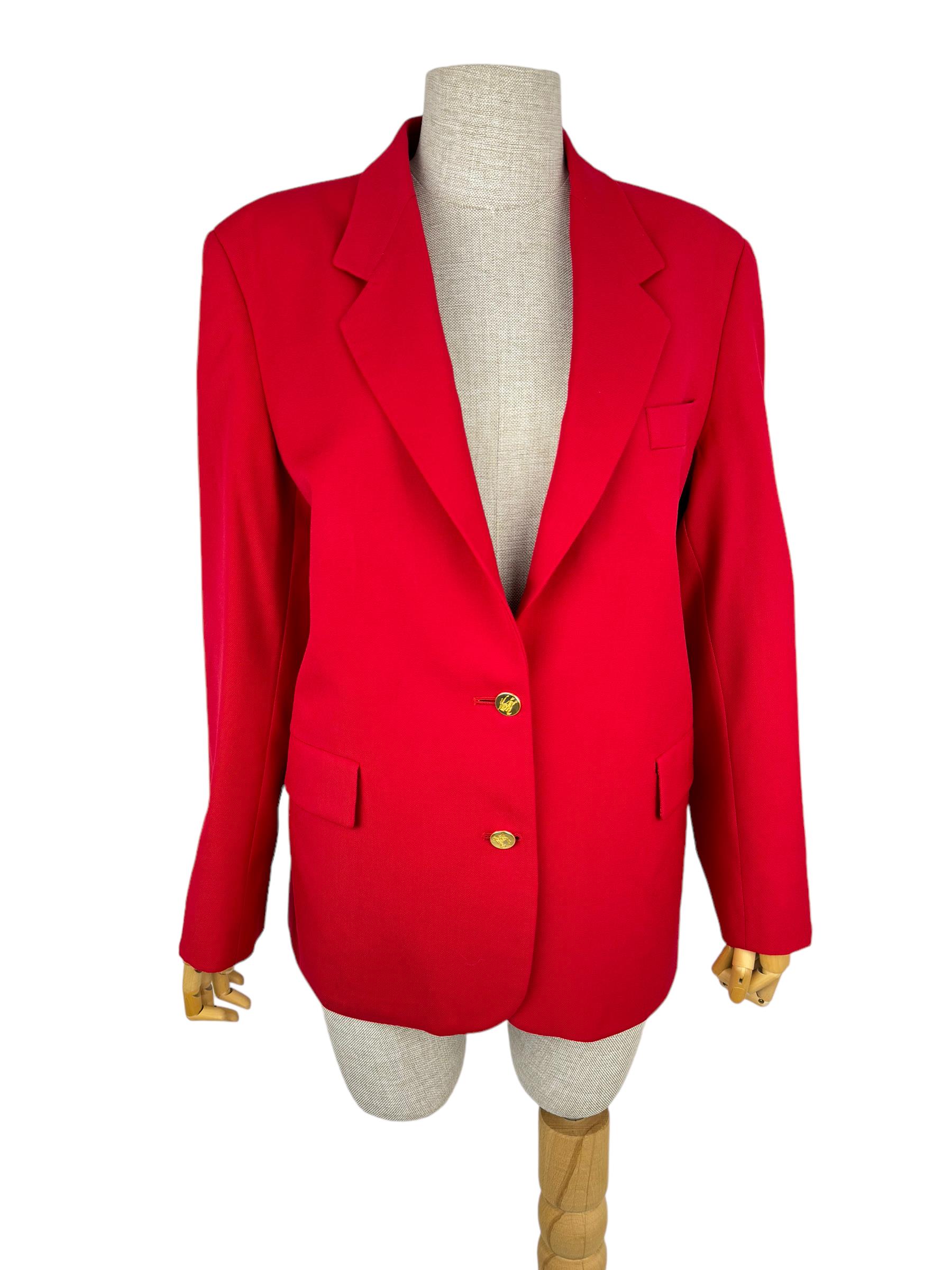 BURBERRYS RED BLAZER JACKET