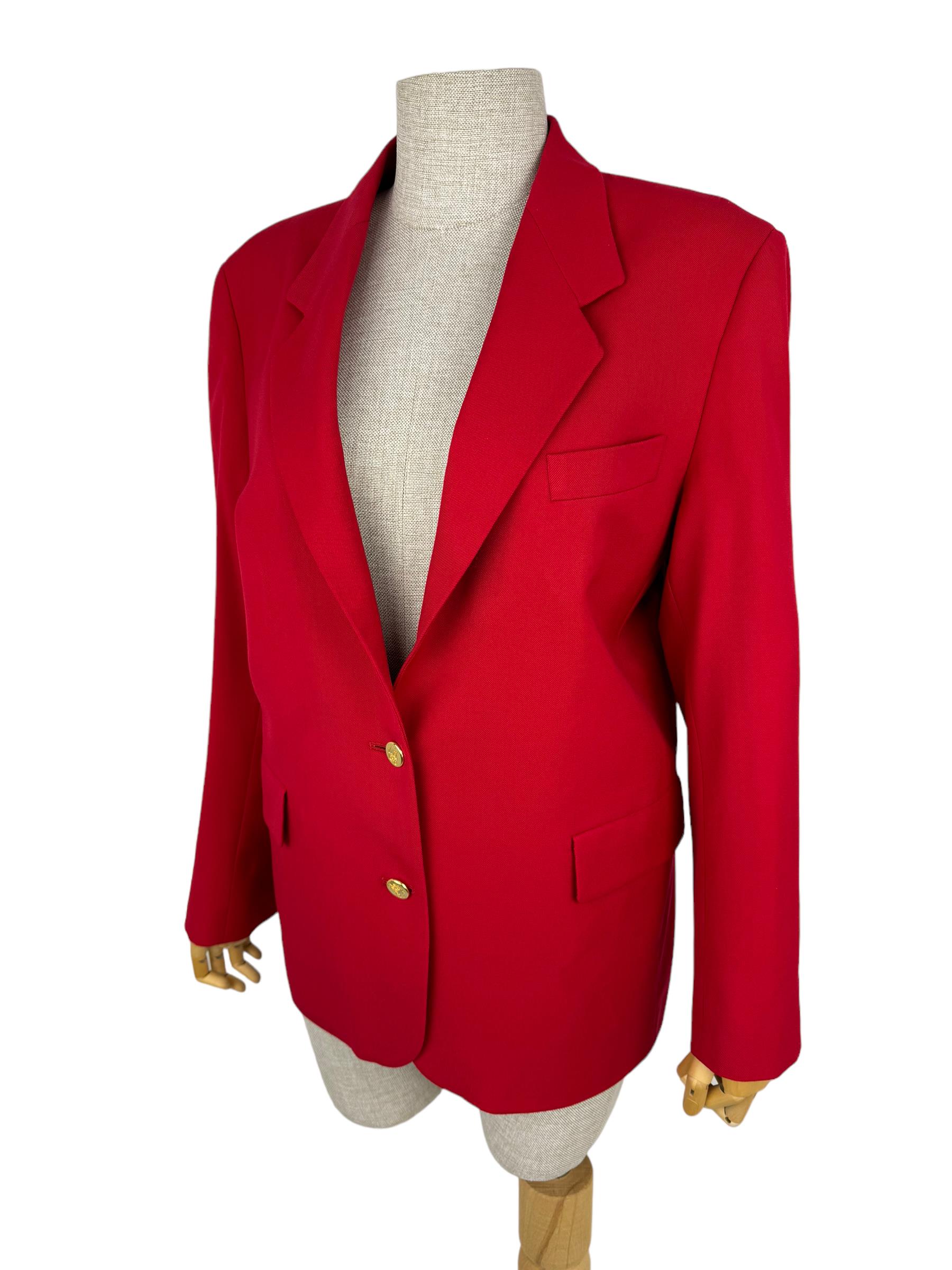 BURBERRYS RED BLAZER JACKET
