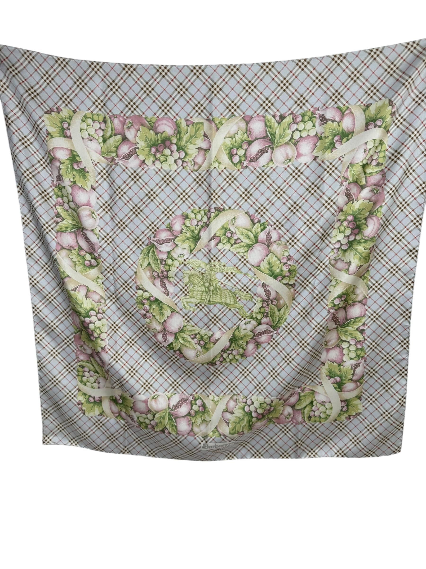 BURBERRYS SILK SCARF