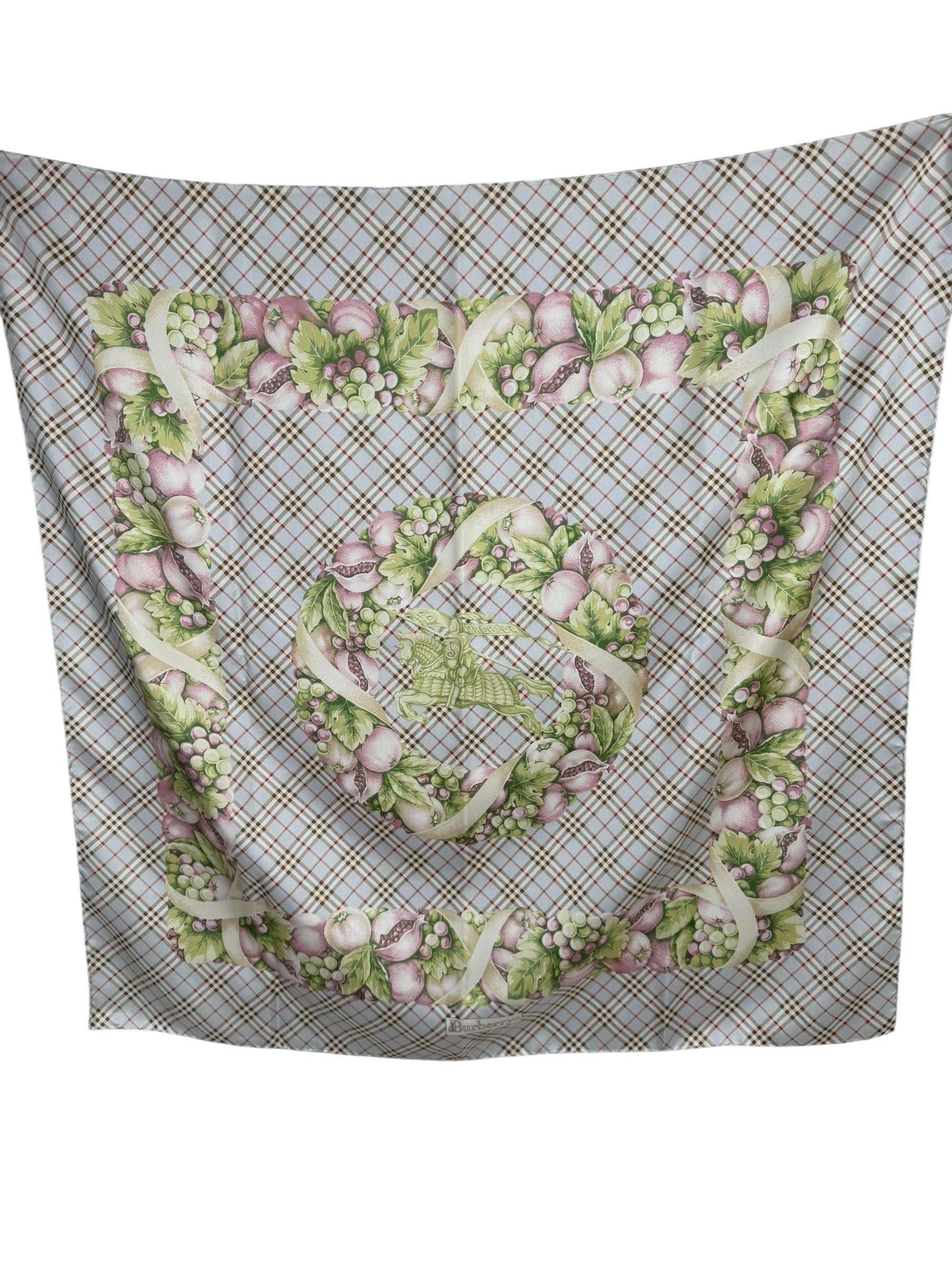 BURBERRYS SILK SCARF