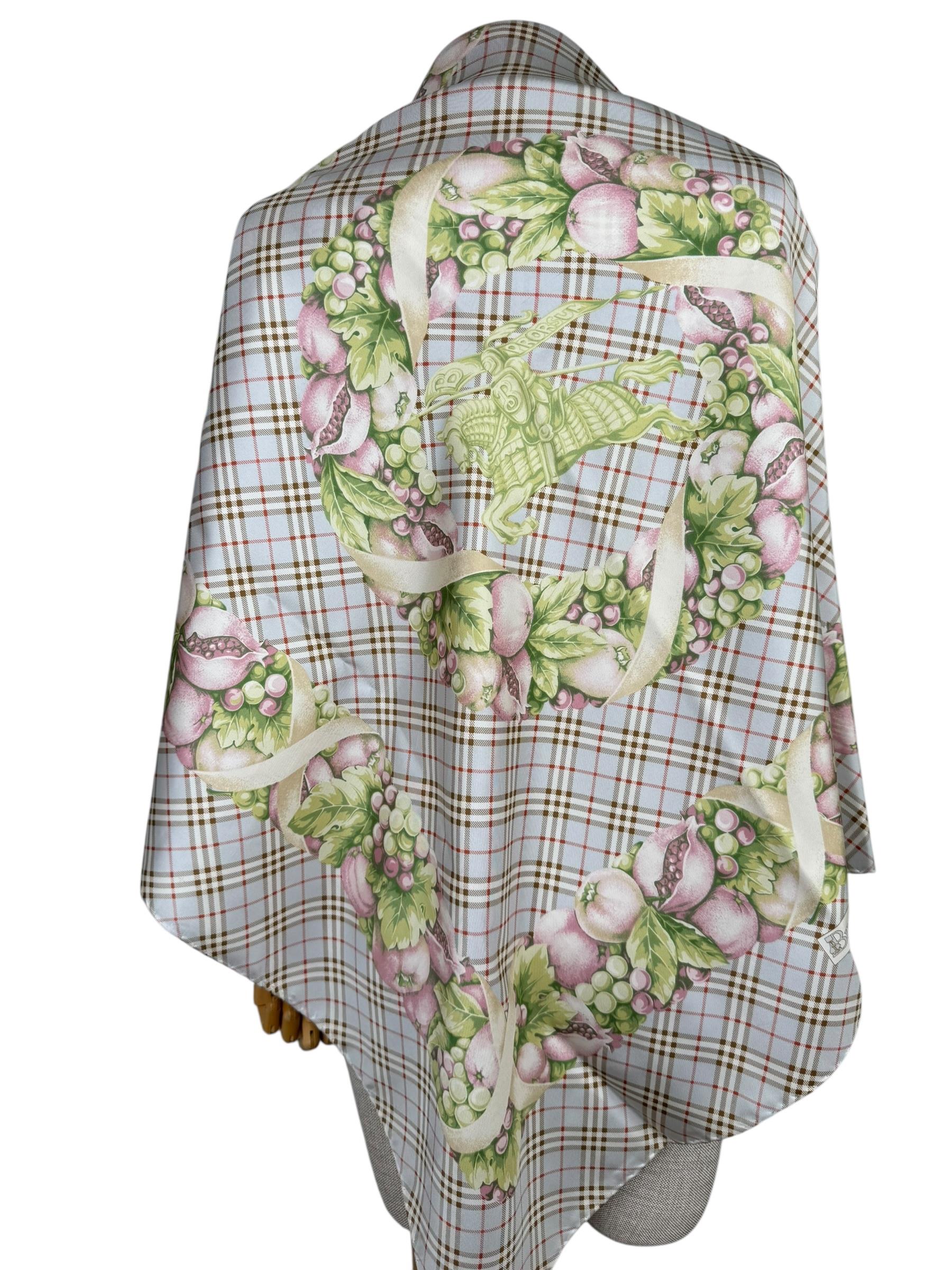 BURBERRYS SILK SCARF
