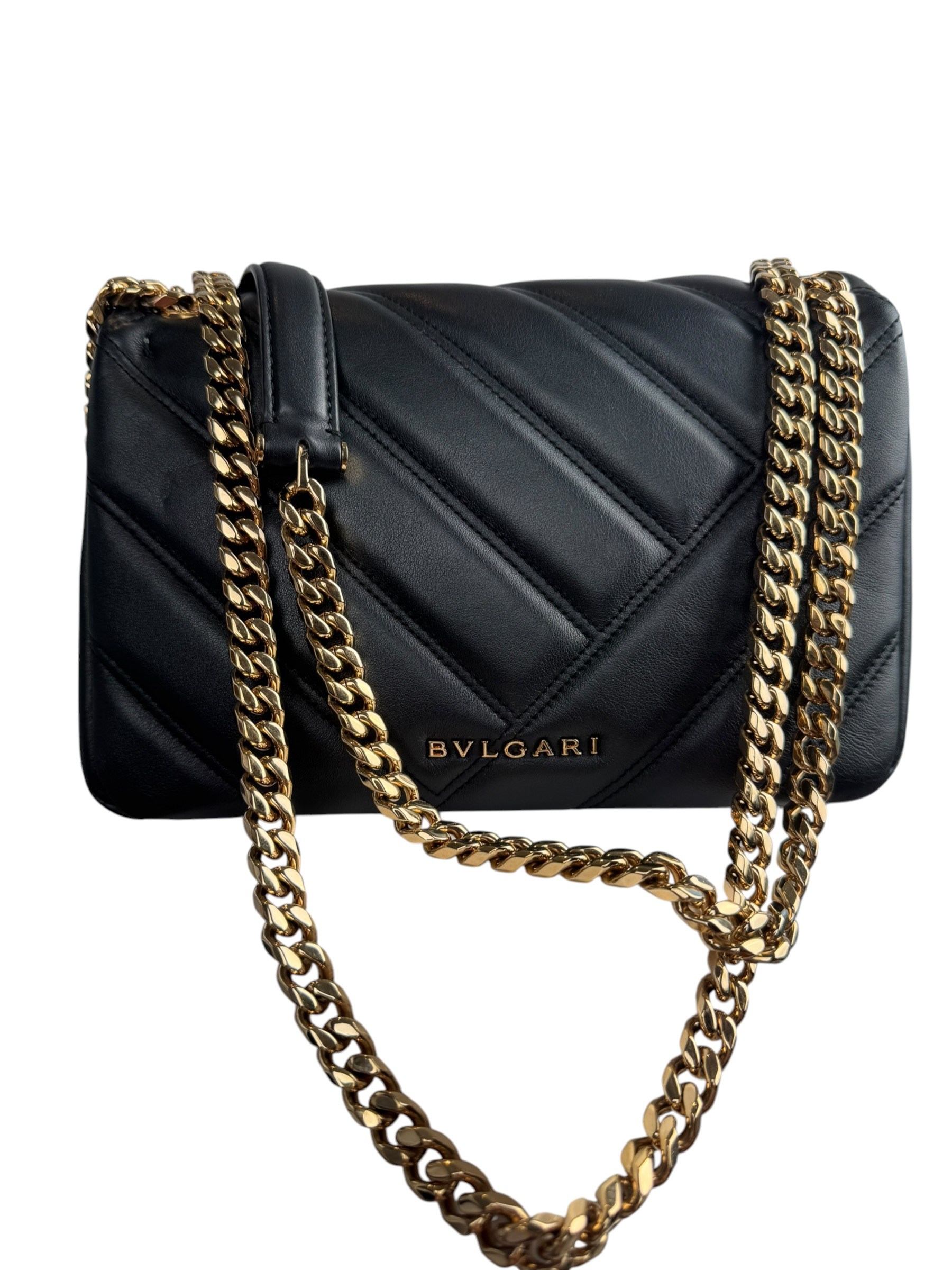 BVLGARI BLACK SERPENTI CABOCHON BAG