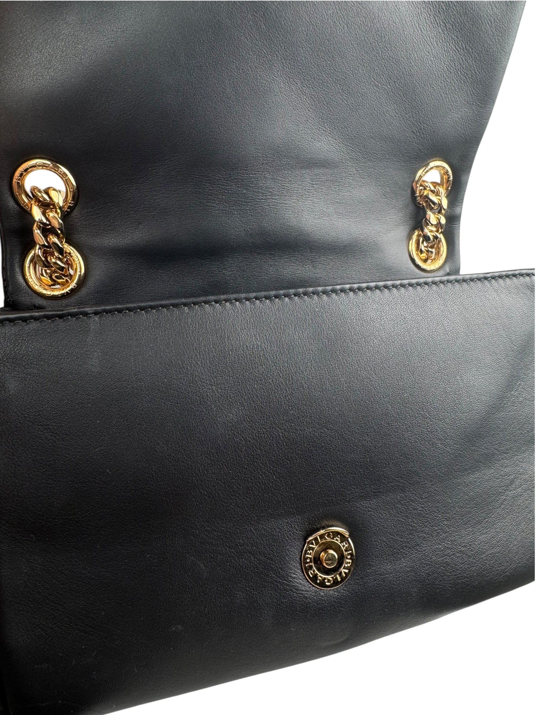 BVLGARI BLACK SERPENTI CABOCHON BAG