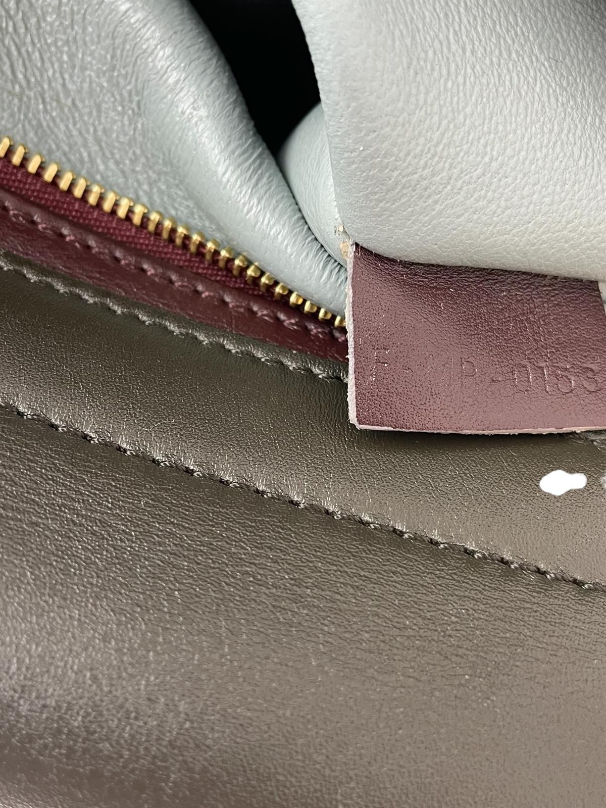 CALFSKIN SUEDE MEDIUM TRAPEZE  BAG