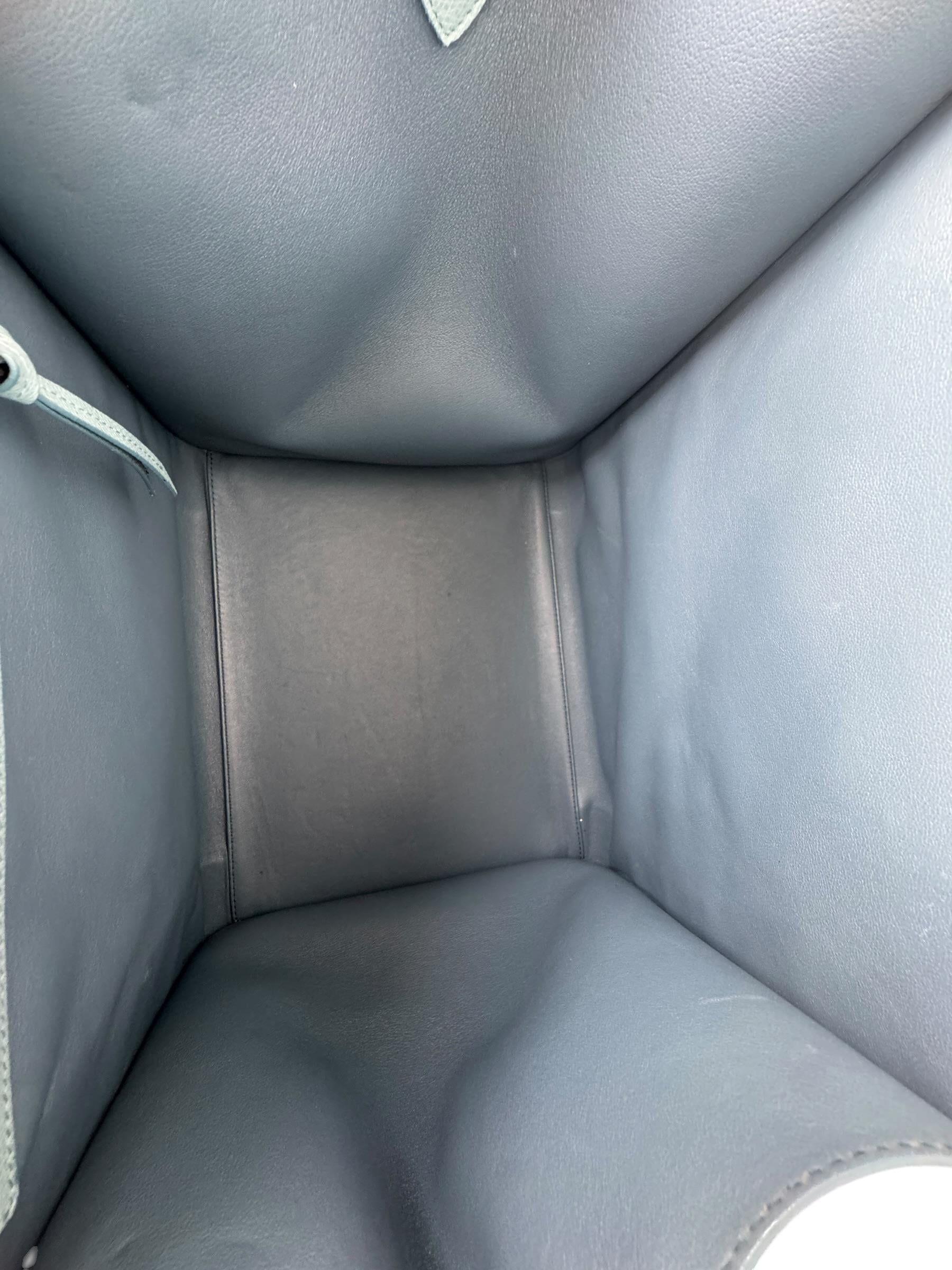CELINE BLUE CALFSKIN MEDIUM PHANTOM LUGGAGE BAG