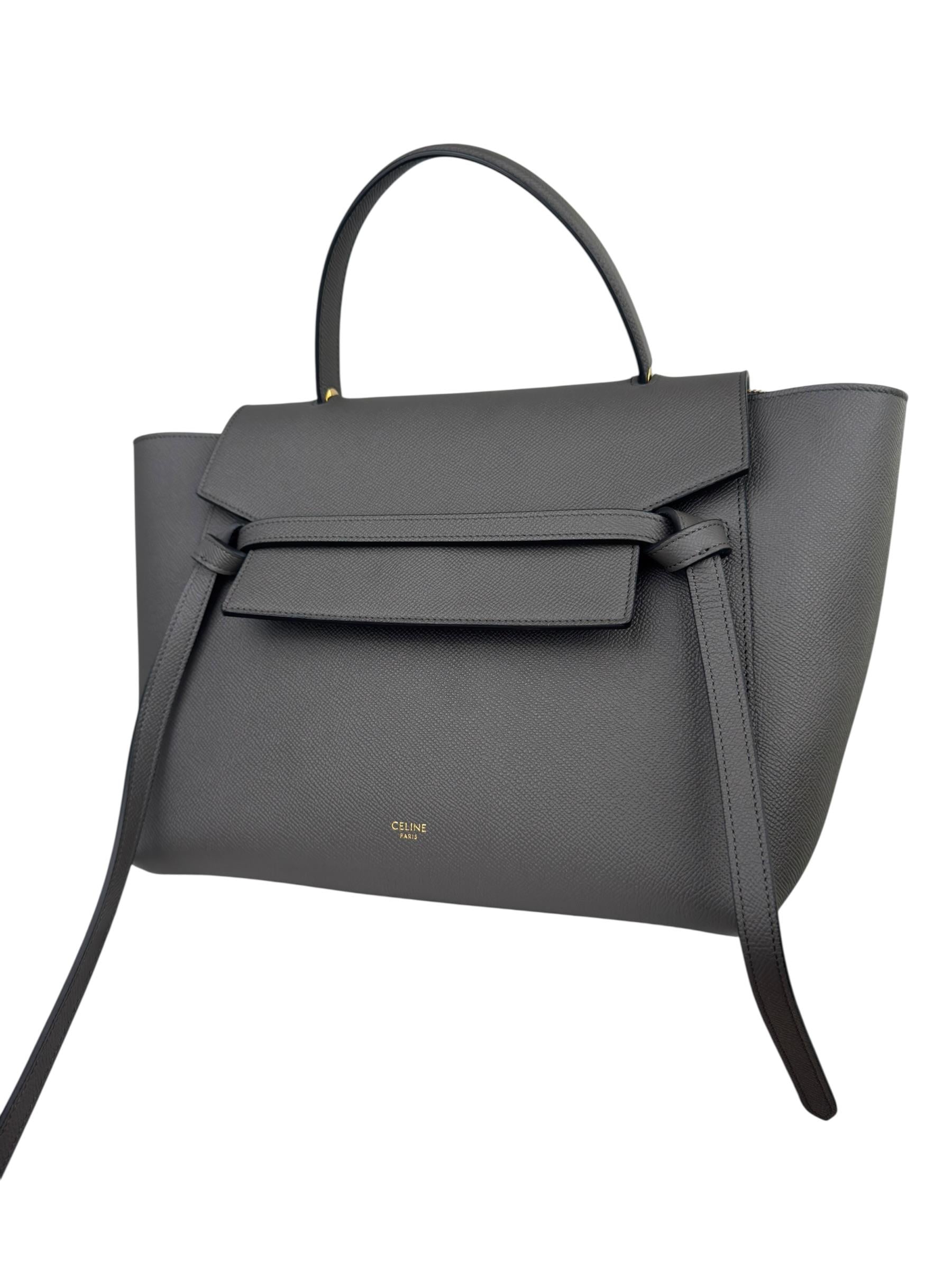 CELINE GRAY MINI BELT BAG