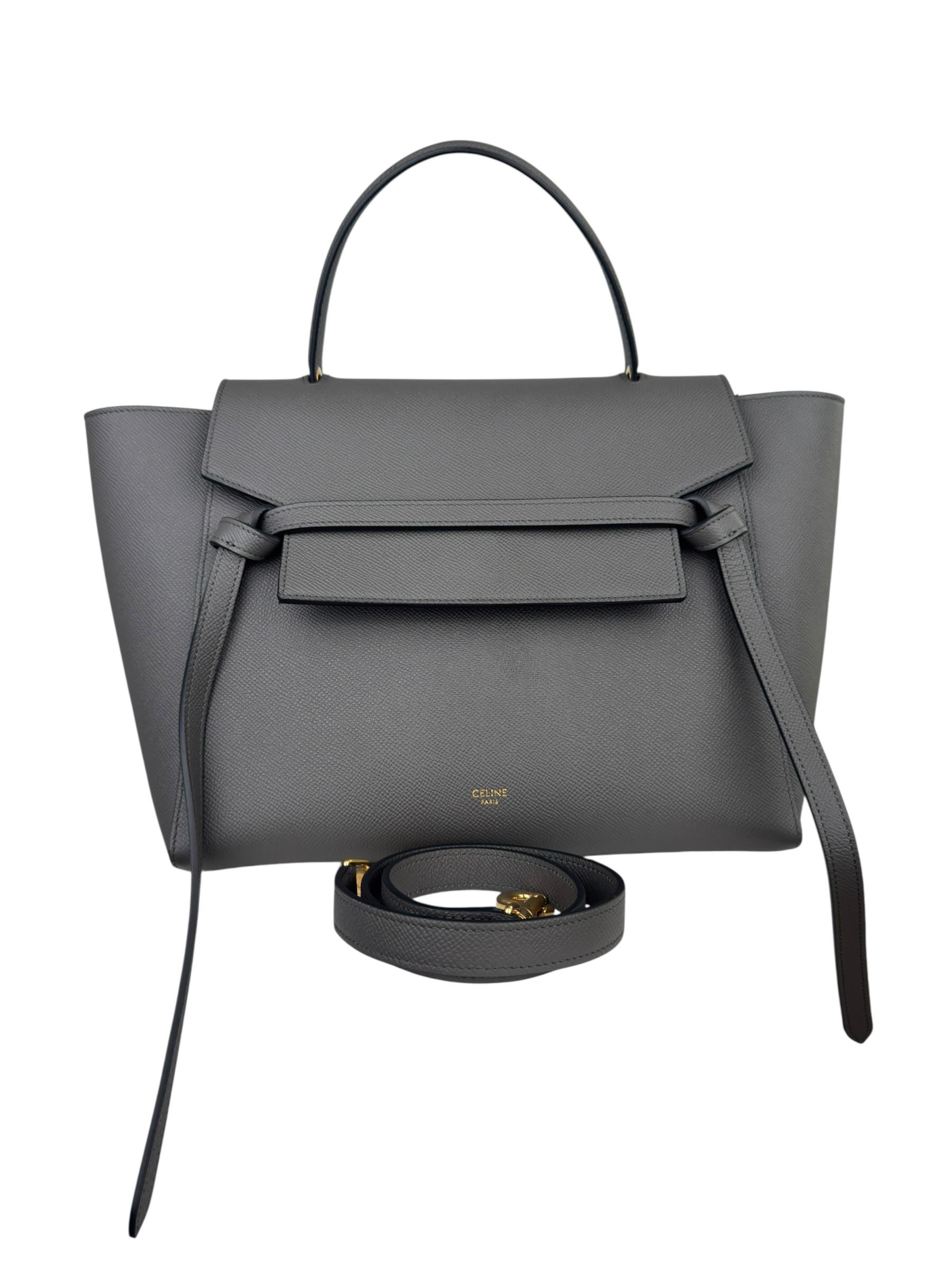 CELINE GRAY MINI BELT BAG