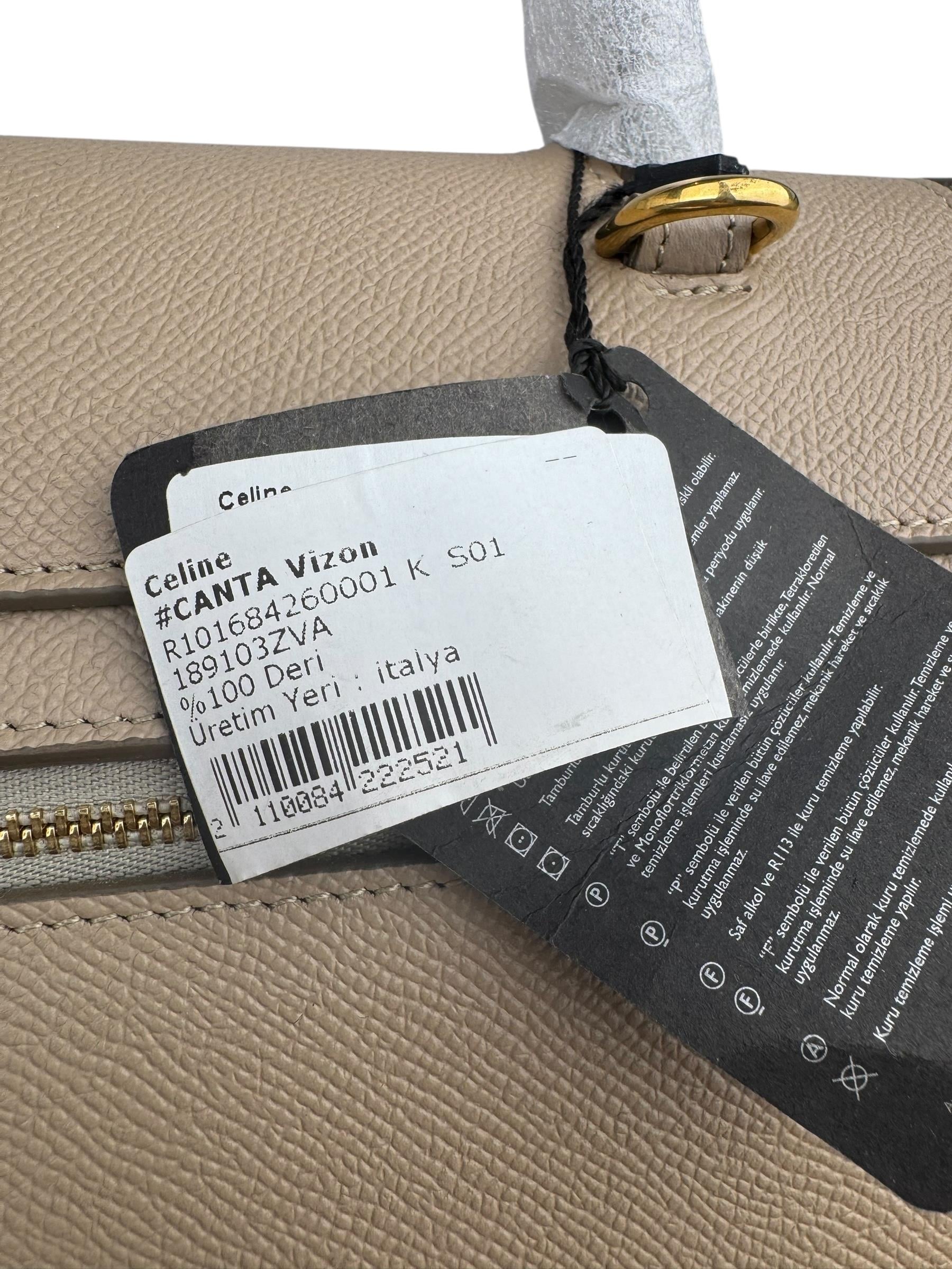 CELINE LIGHT TAUPE MEDIUM BELT BAG