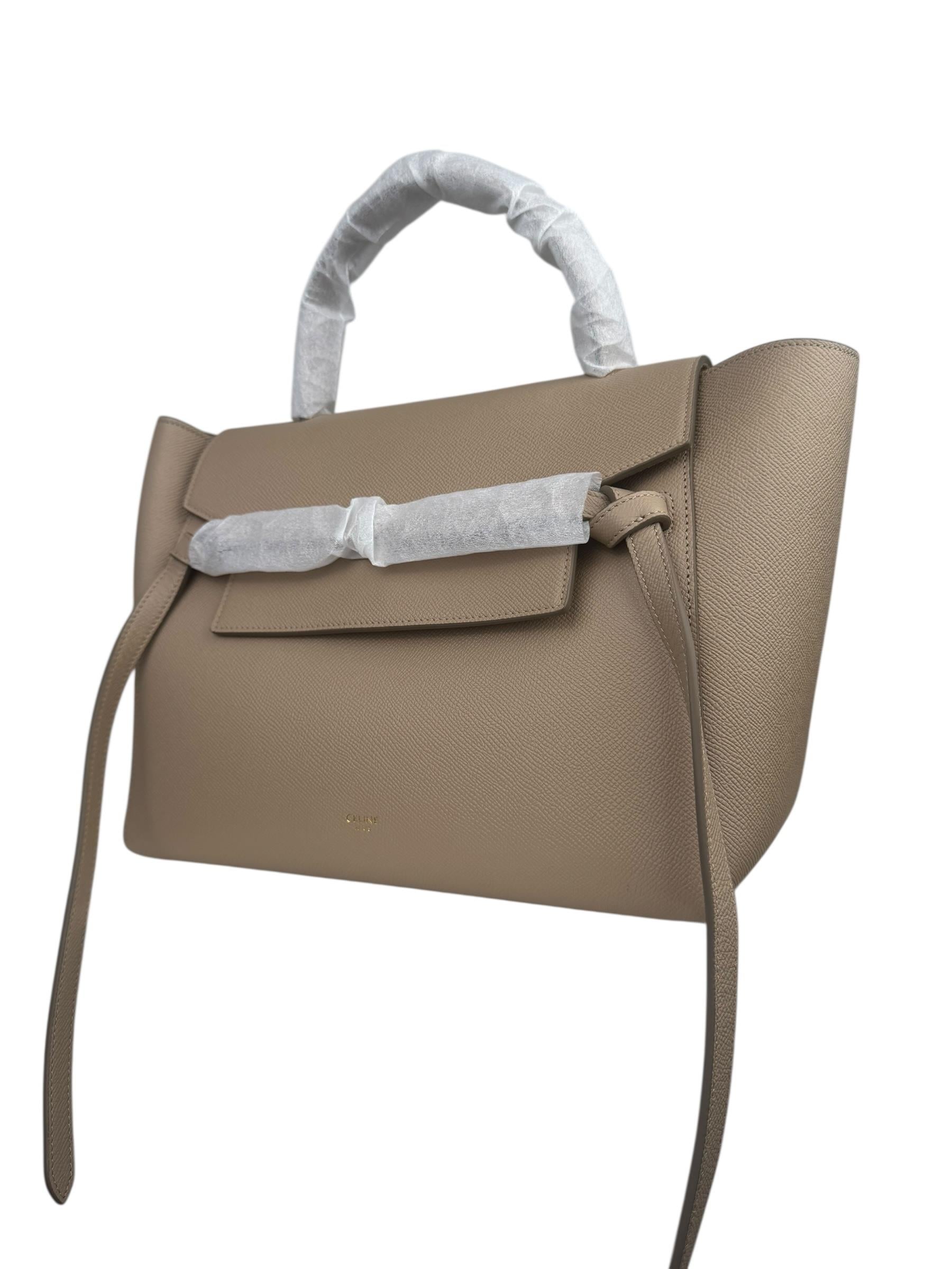 CELINE LIGHT TAUPE MEDIUM BELT BAG