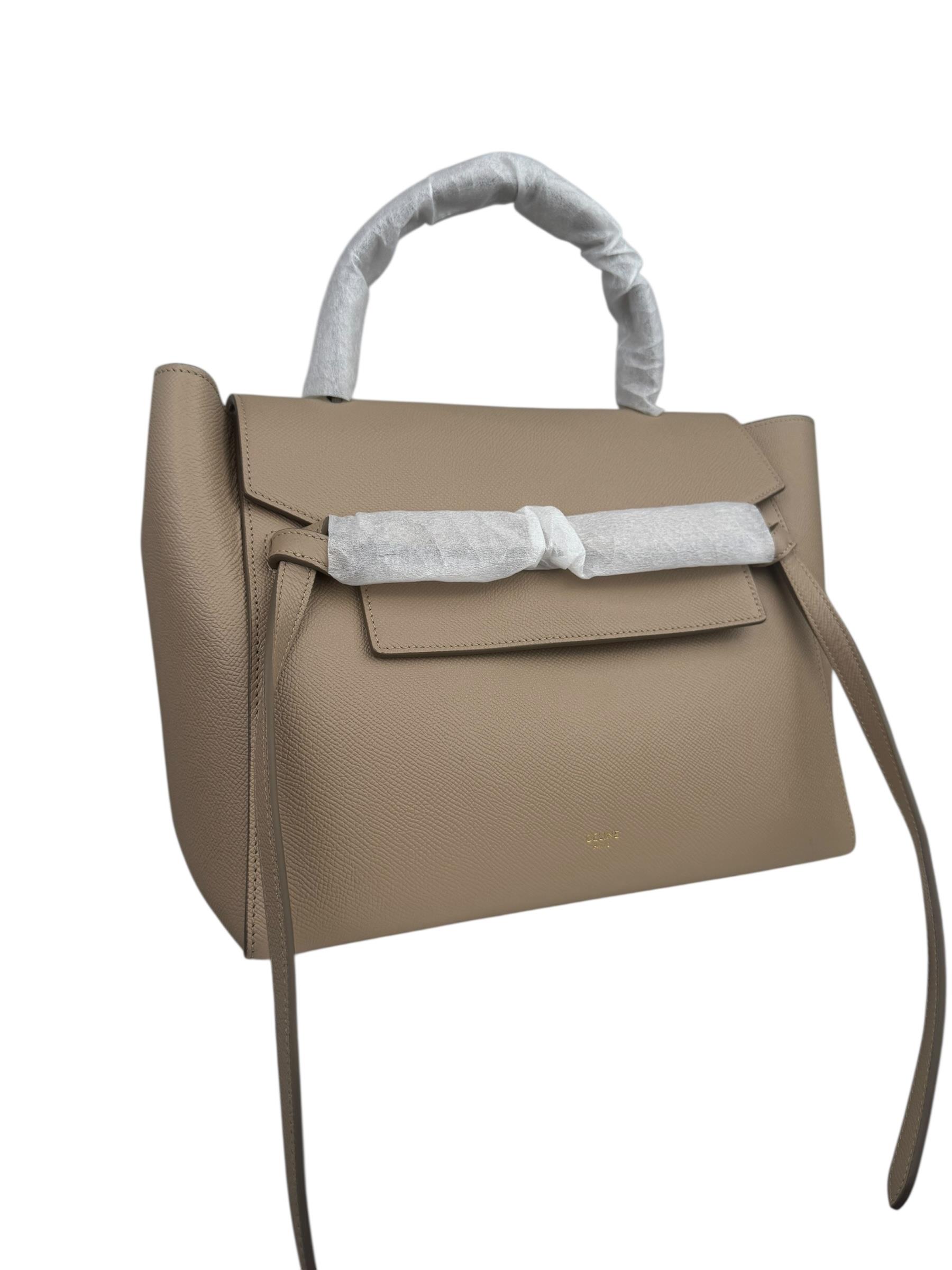 CELINE LIGHT TAUPE MEDIUM BELT BAG