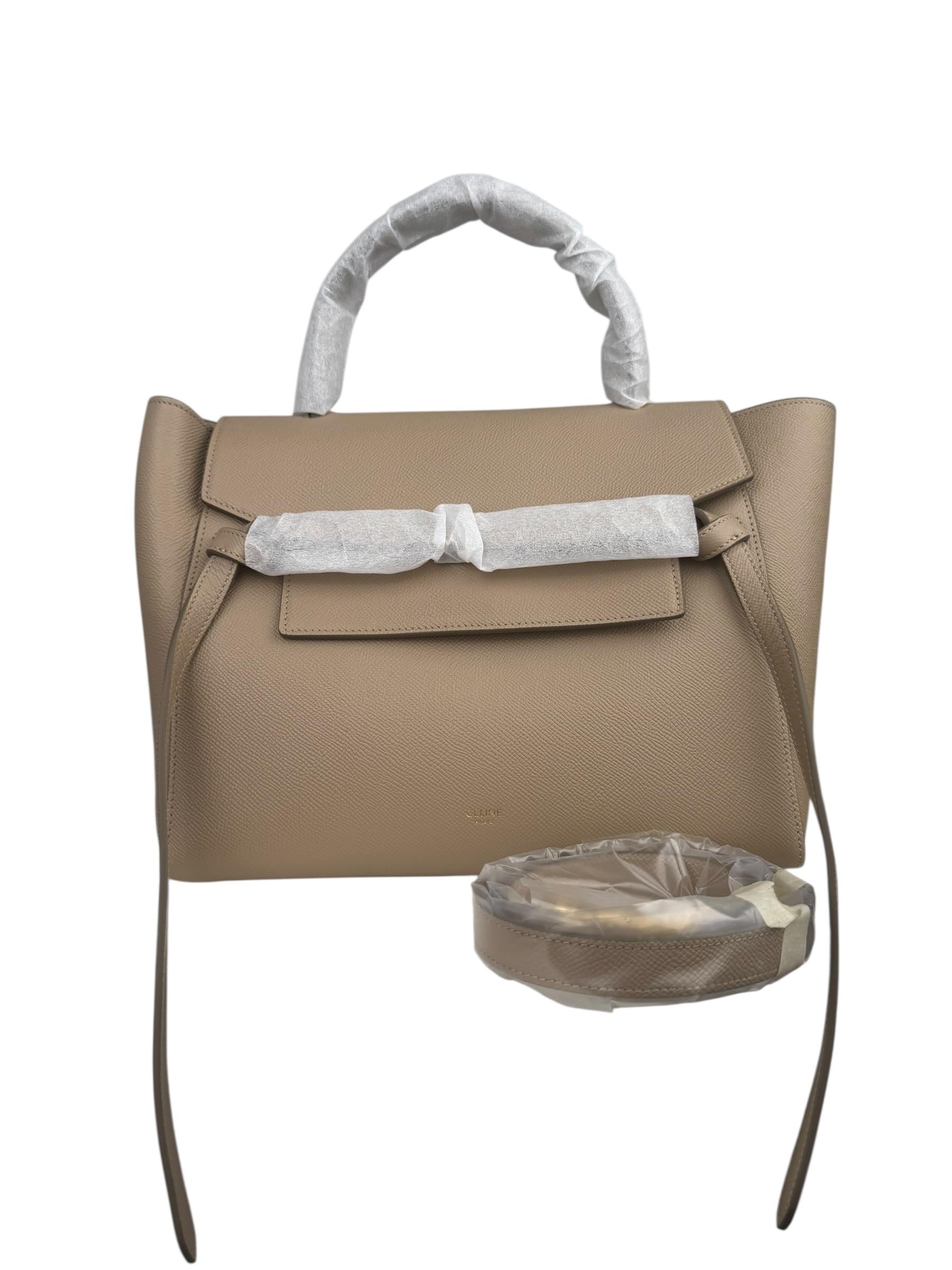 CELINE LIGHT TAUPE MEDIUM BELT BAG