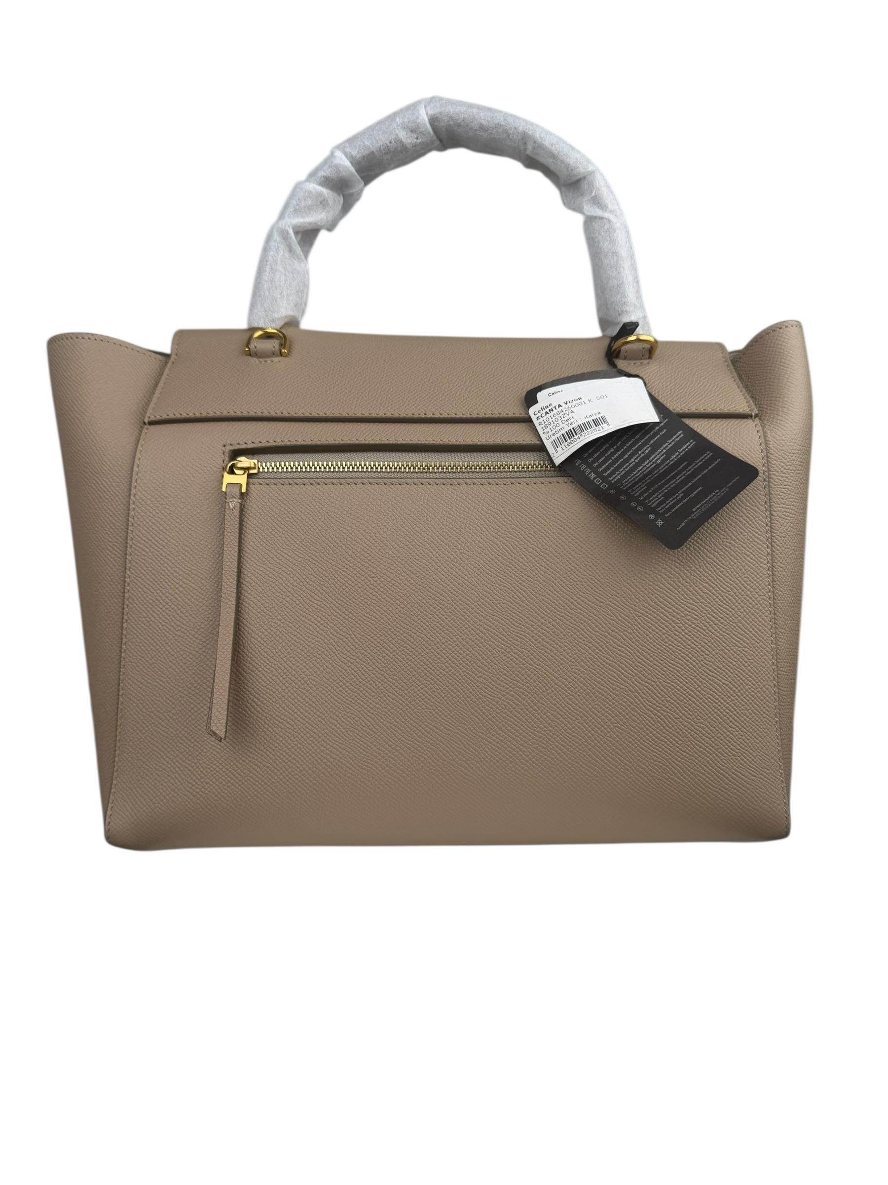 CELINE LIGHT TAUPE MEDIUM BELT BAG