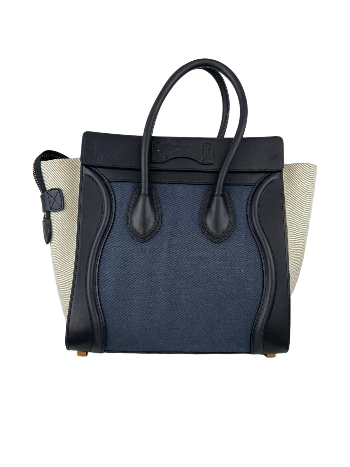 CELINE NAVY LUGGAGE BAG