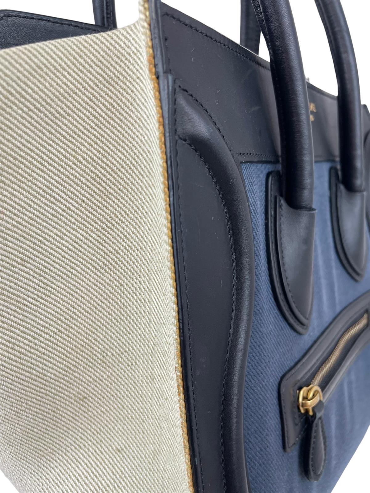 CELINE NAVY LUGGAGE BAG