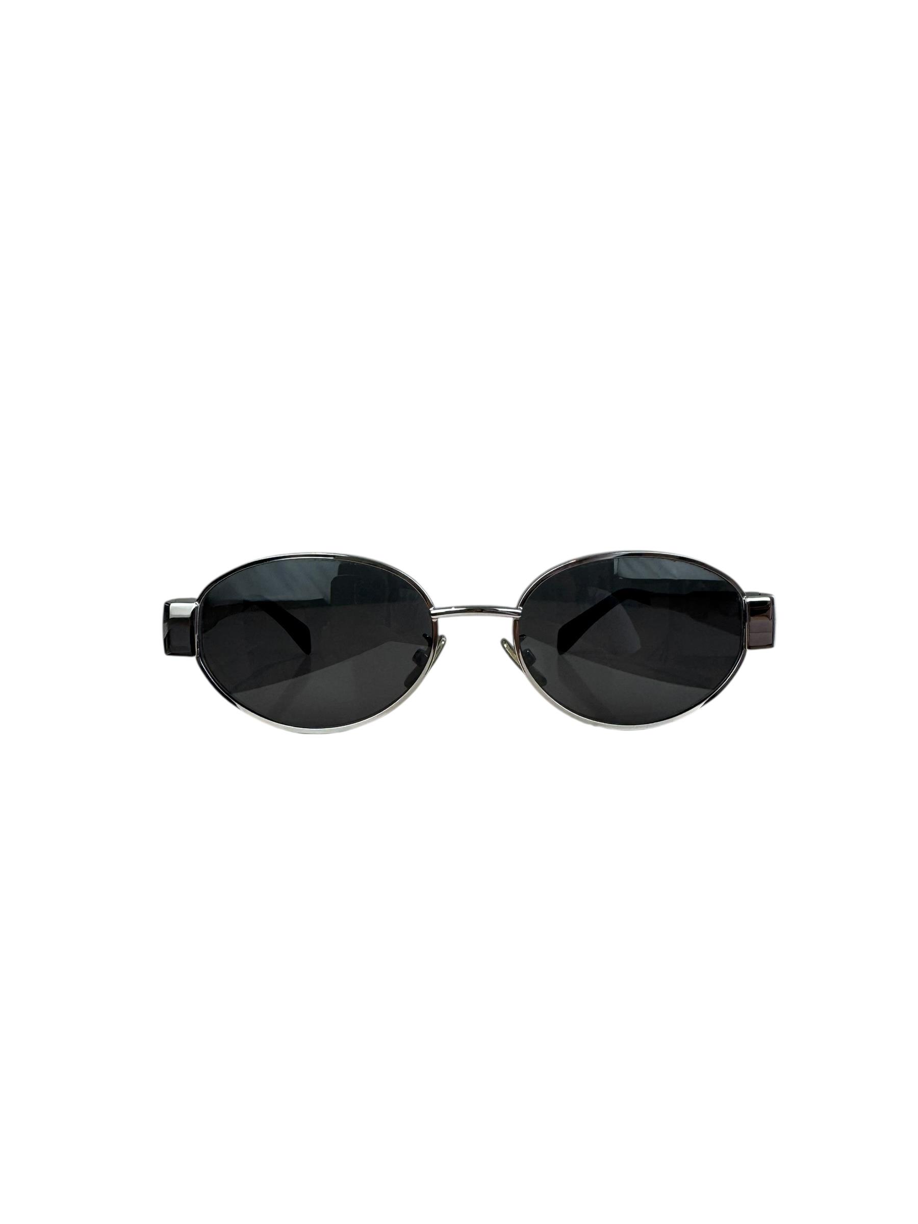 CELINE SILVER TRIOMPHE SUNGLASSES