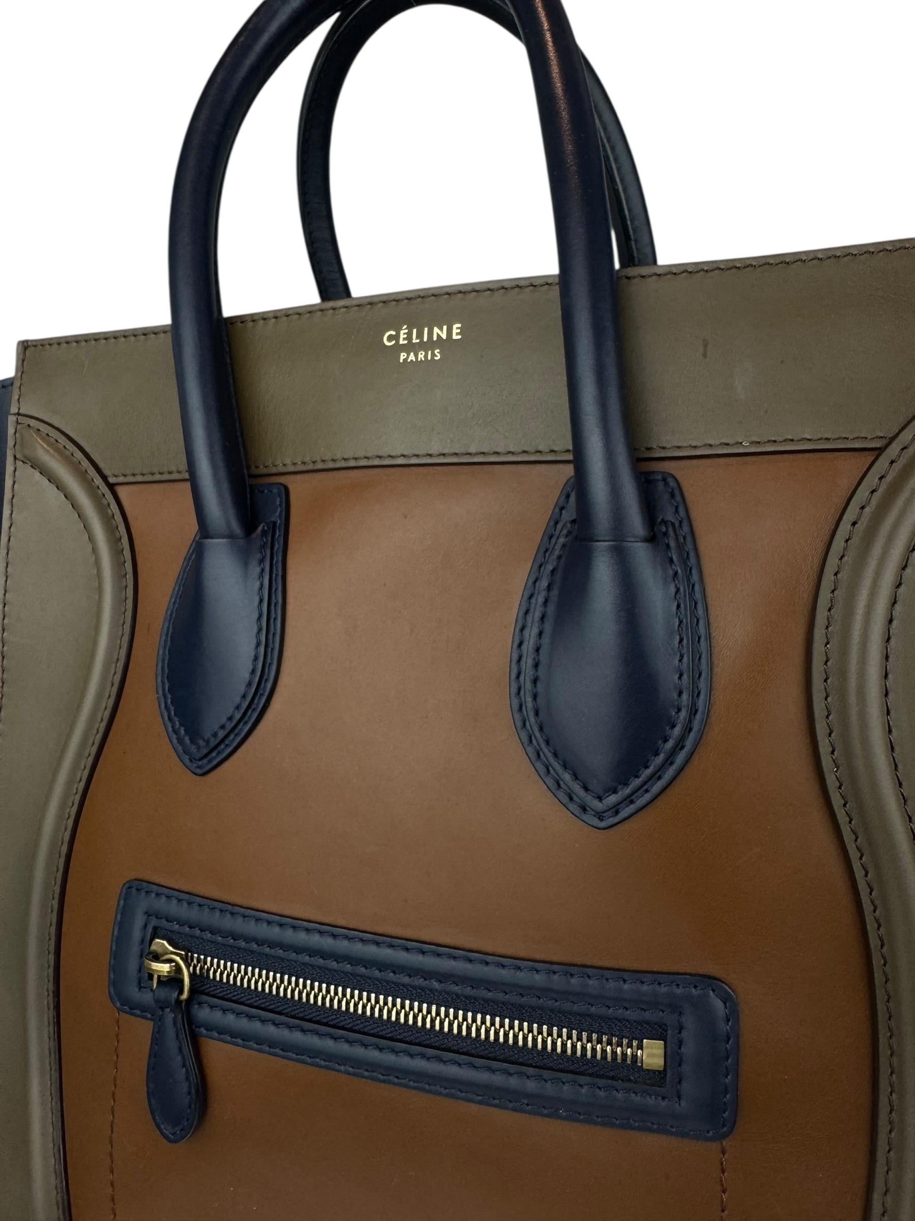 CELINE TRICOLOR LUGGAGE BAG