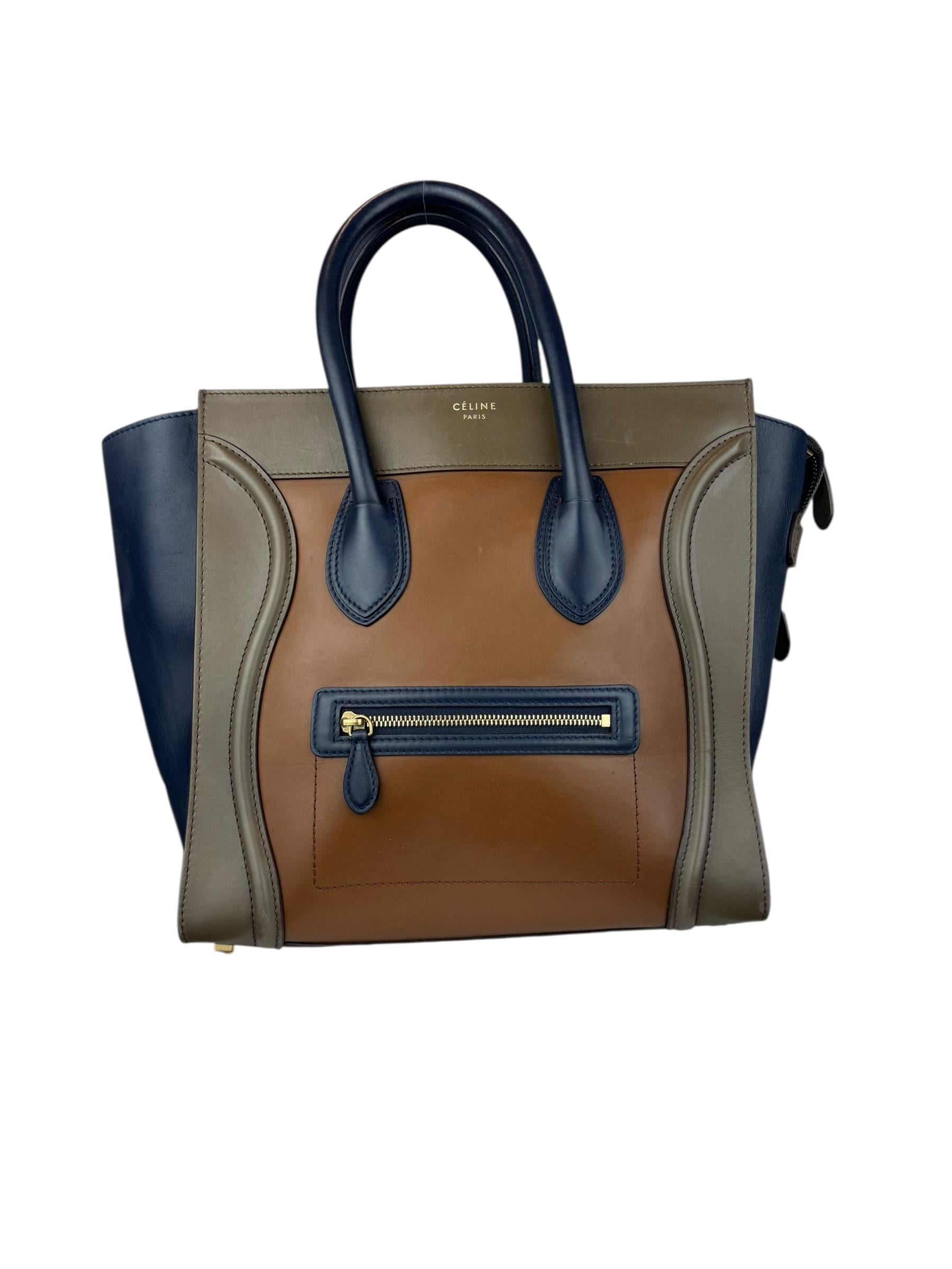 CELINE TRICOLOR LUGGAGE BAG