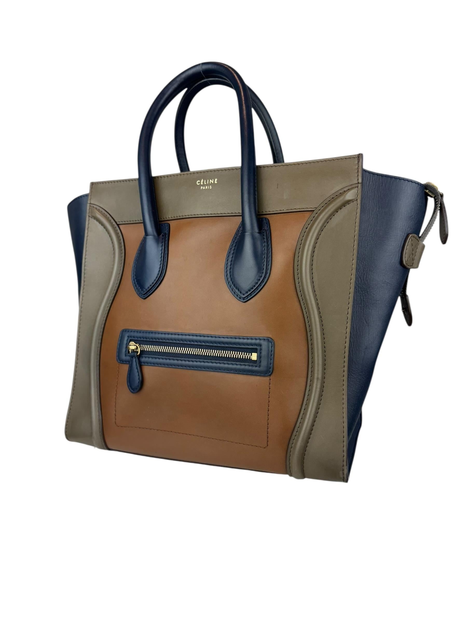 CELINE TRICOLOR LUGGAGE BAG