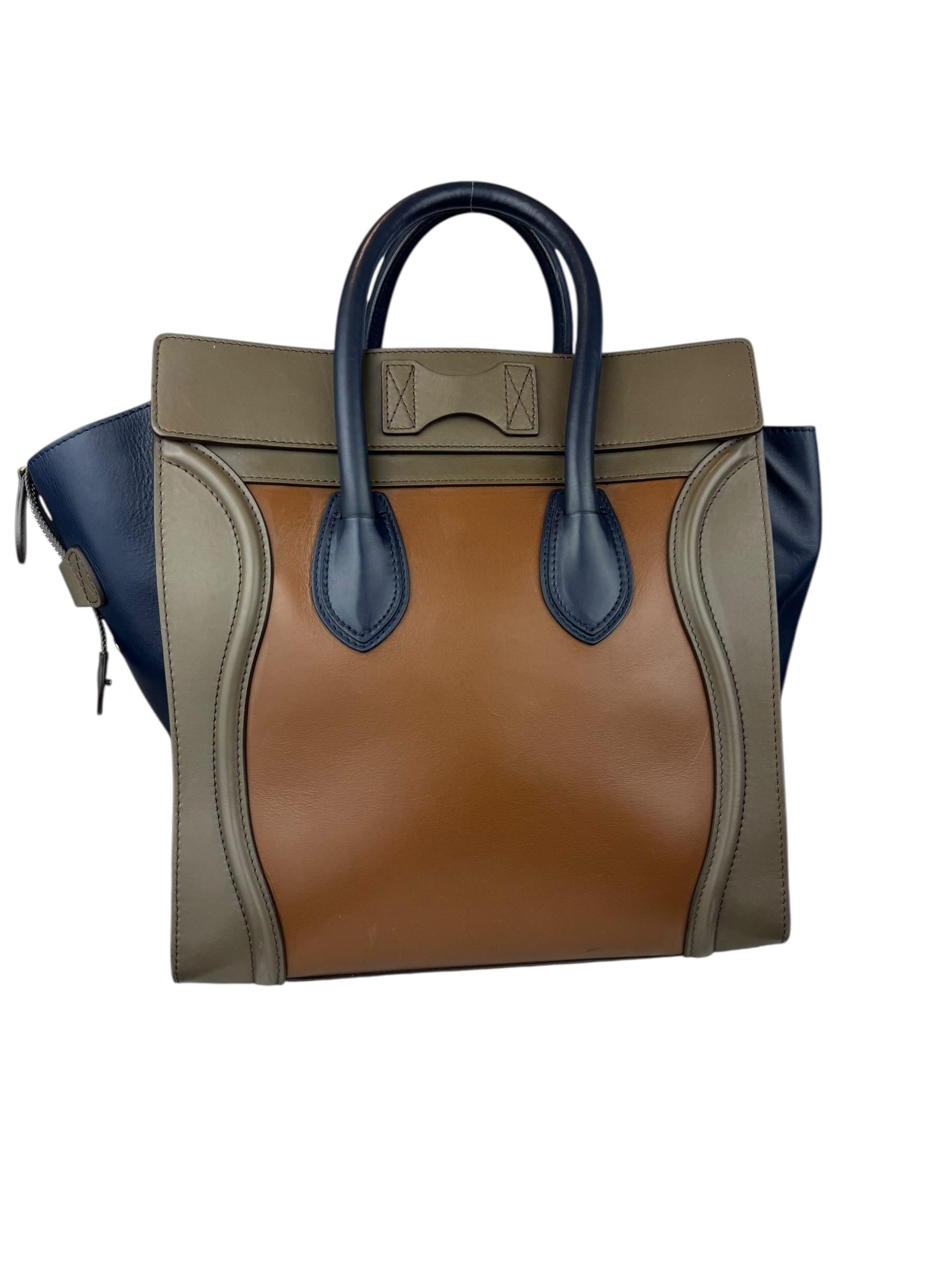 CELINE TRICOLOR LUGGAGE BAG