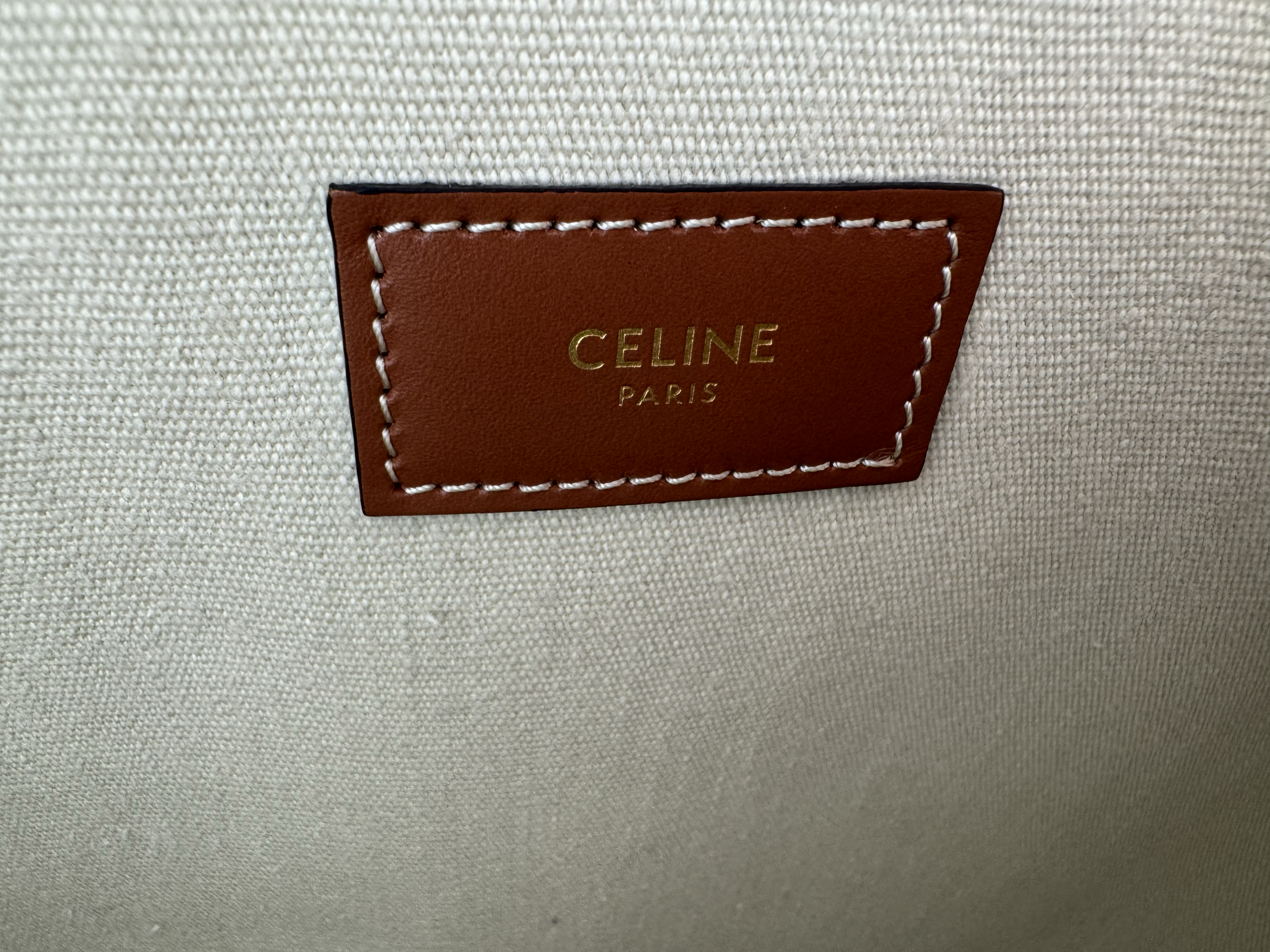 CELINE TRIOMPHE CANVAS CABAS TOTE BAG