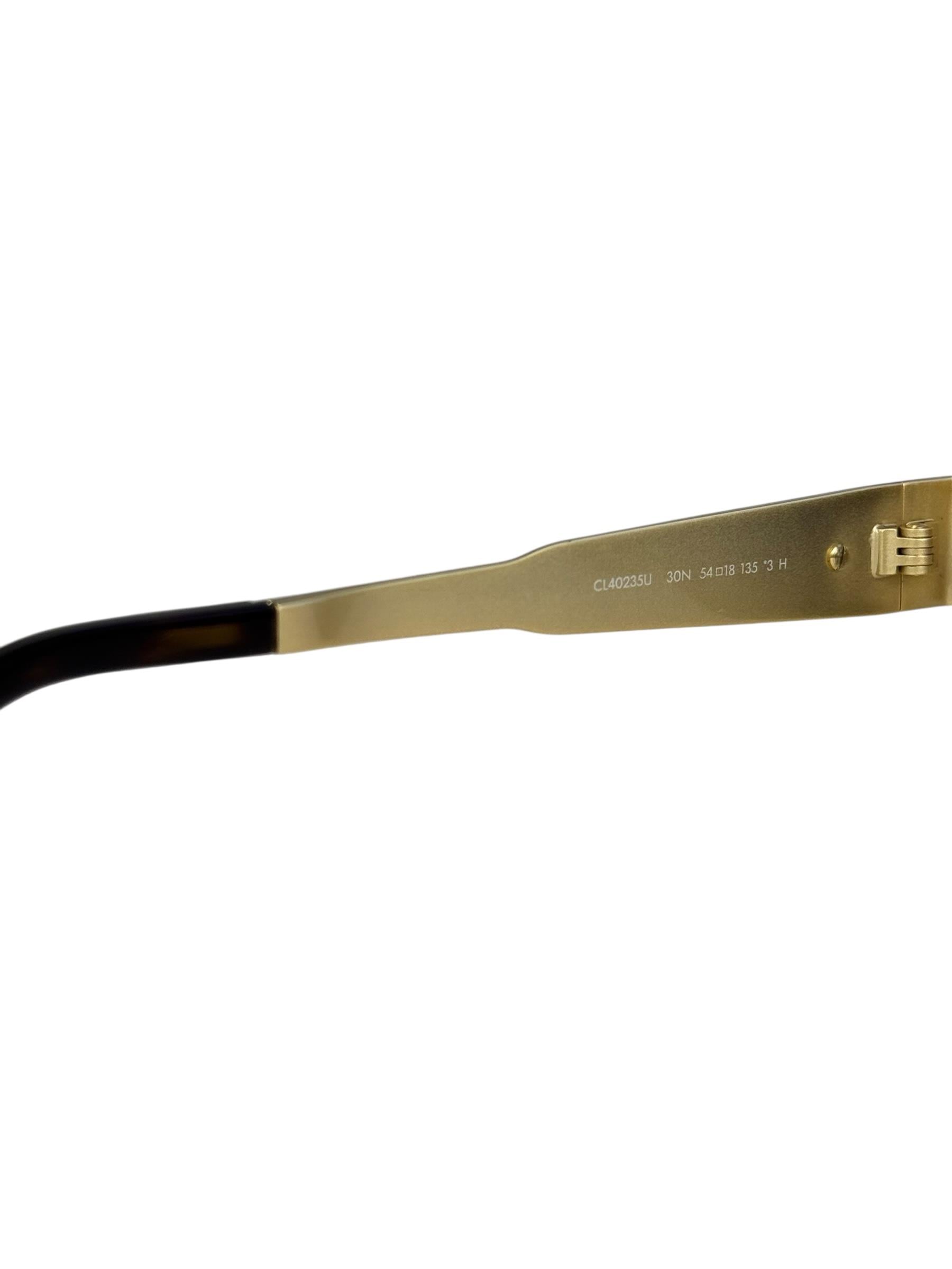 CELINE TRIOMPHE GOLD SUNGLASSES