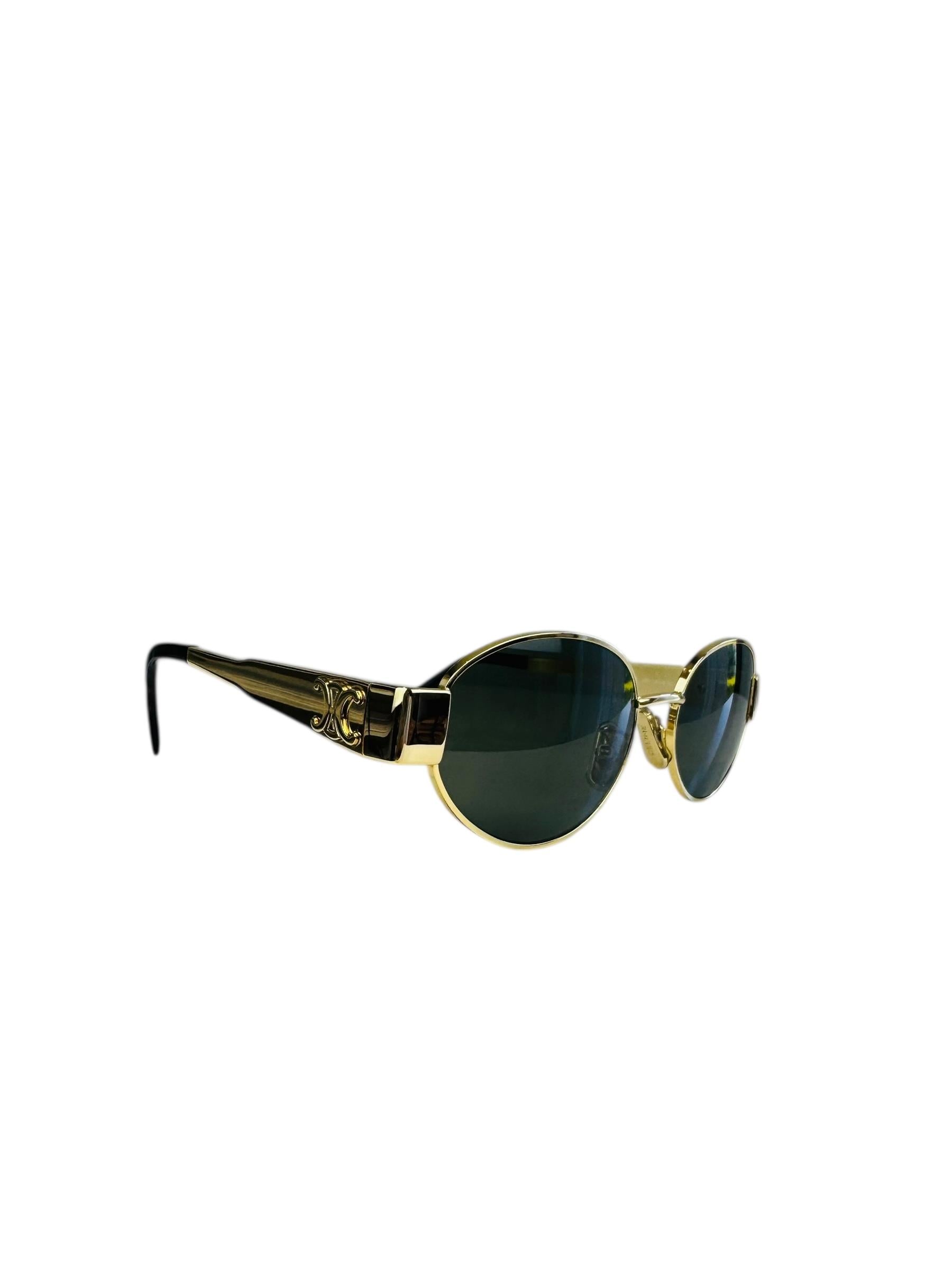 CELINE TRIOMPHE GOLD SUNGLASSES