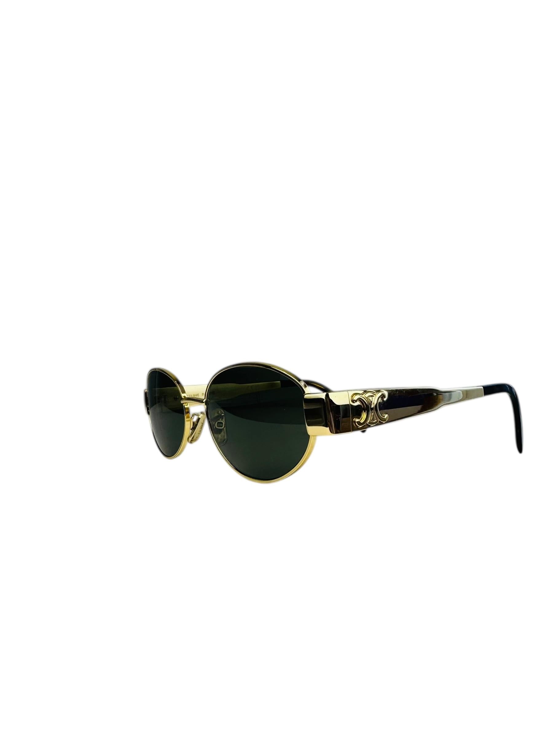 CELINE TRIOMPHE GOLD SUNGLASSES