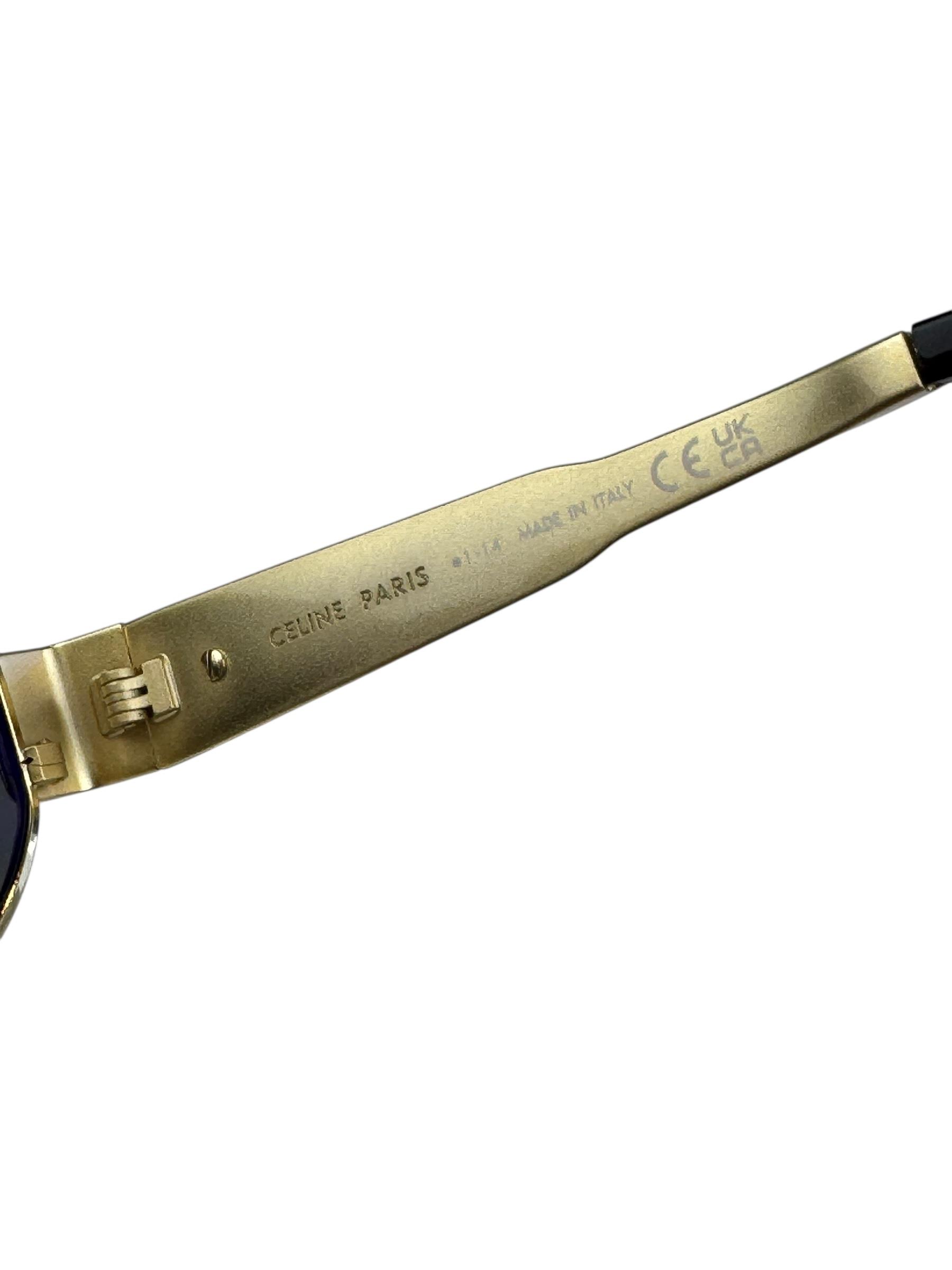 CELINE TRIOMPHE GOLD SUNGLASSES