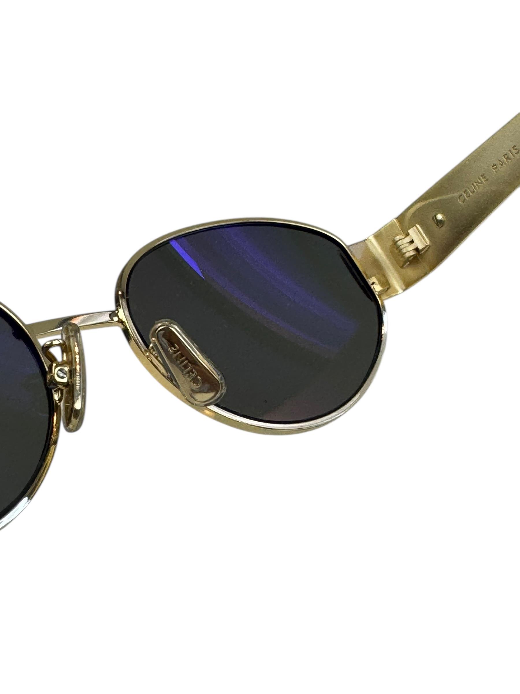 CELINE TRIOMPHE GOLD SUNGLASSES