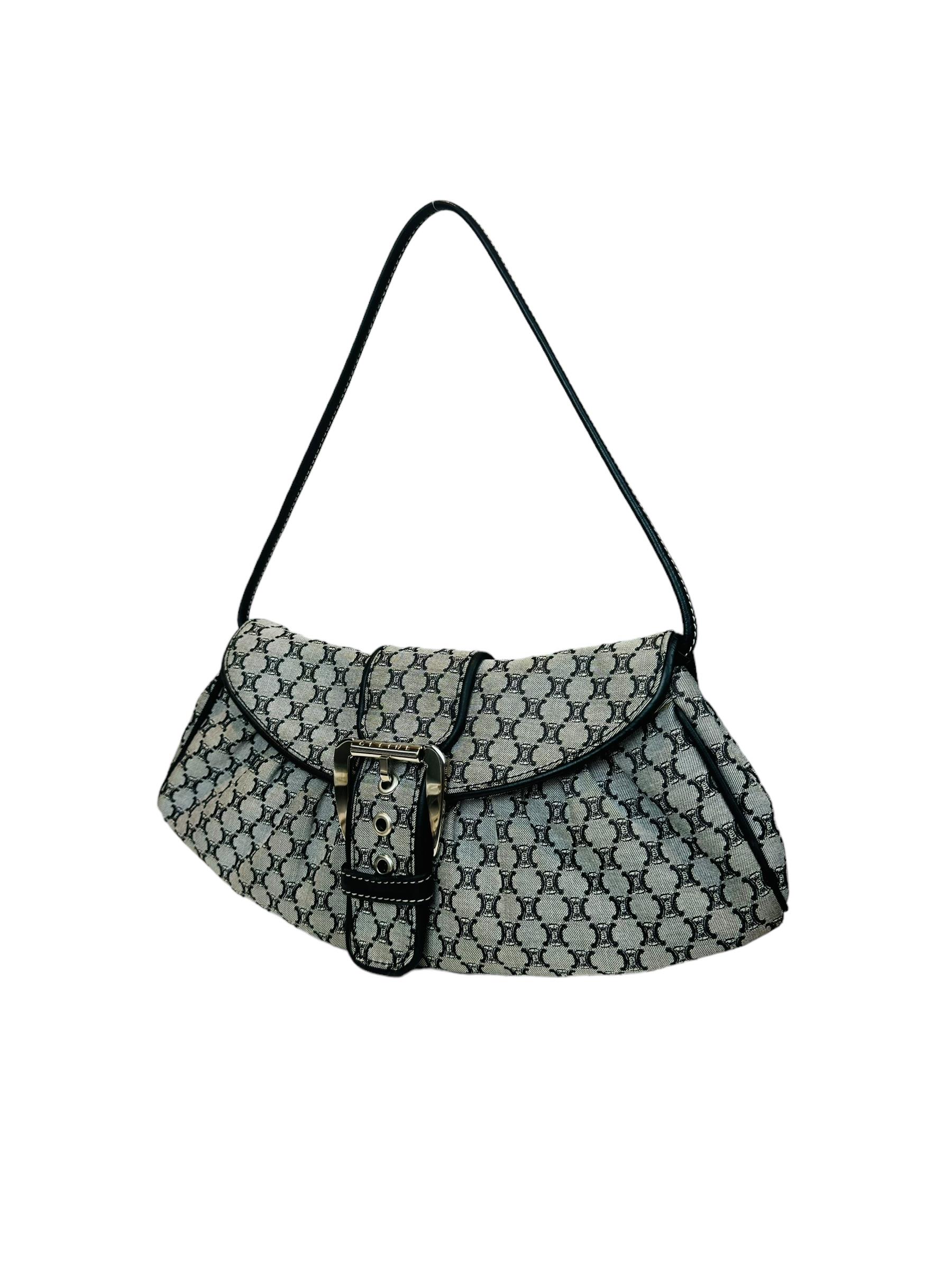 CELINE VINTAGE MACADAM SHOULDER BAG
