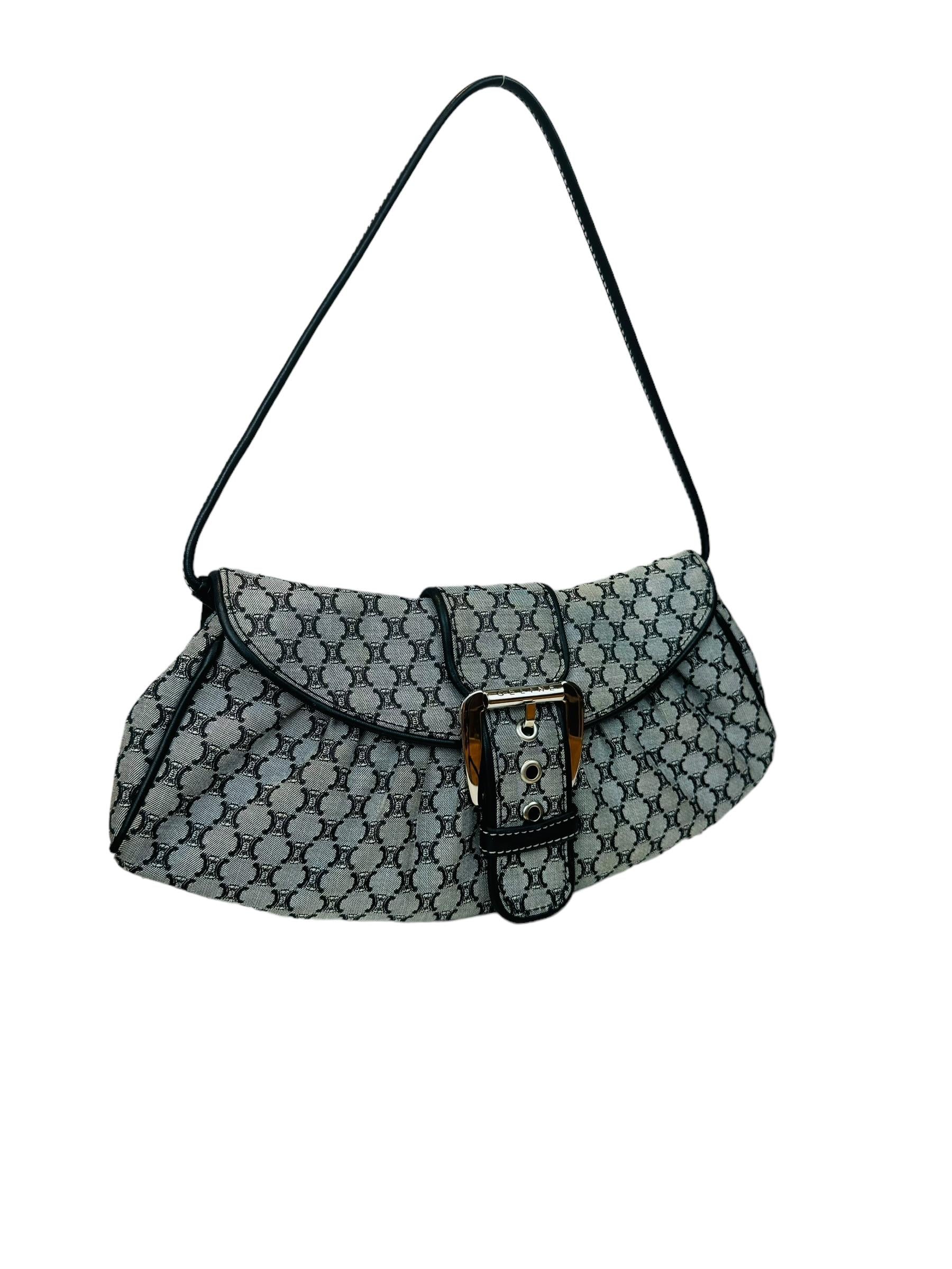 CELINE VINTAGE MACADAM SHOULDER BAG
