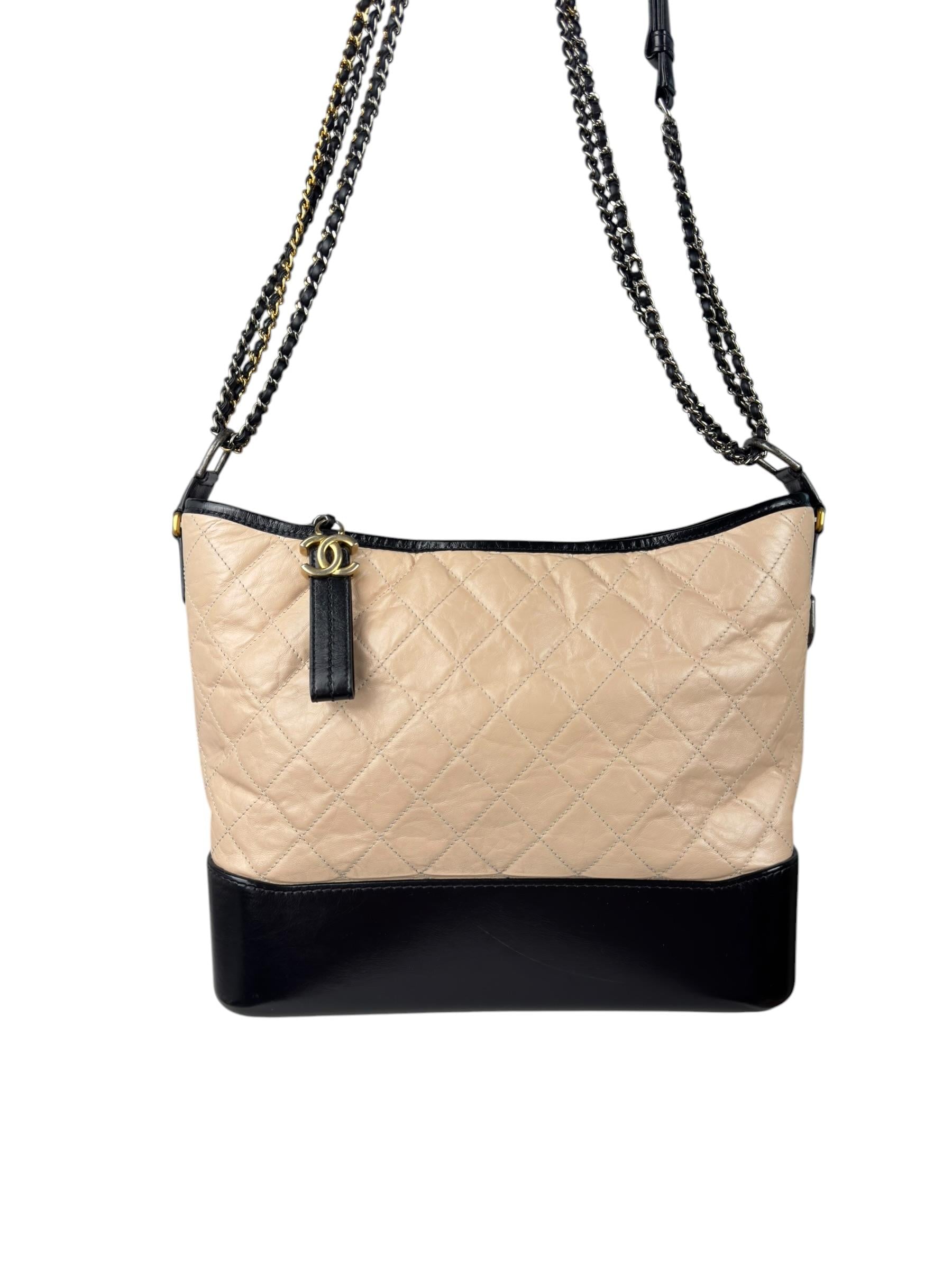 CHANEL AGED CALFSKIN LARGE GABRIELLE BAG
