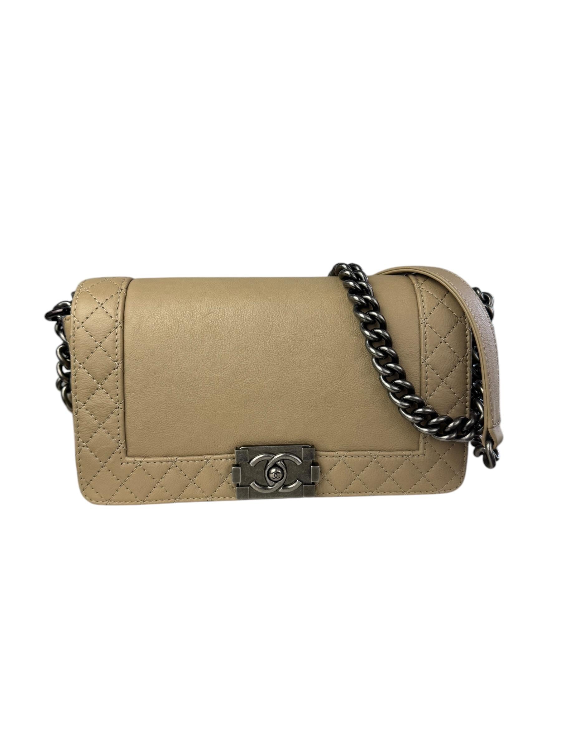 CHANEL BEIGE BOY BAG