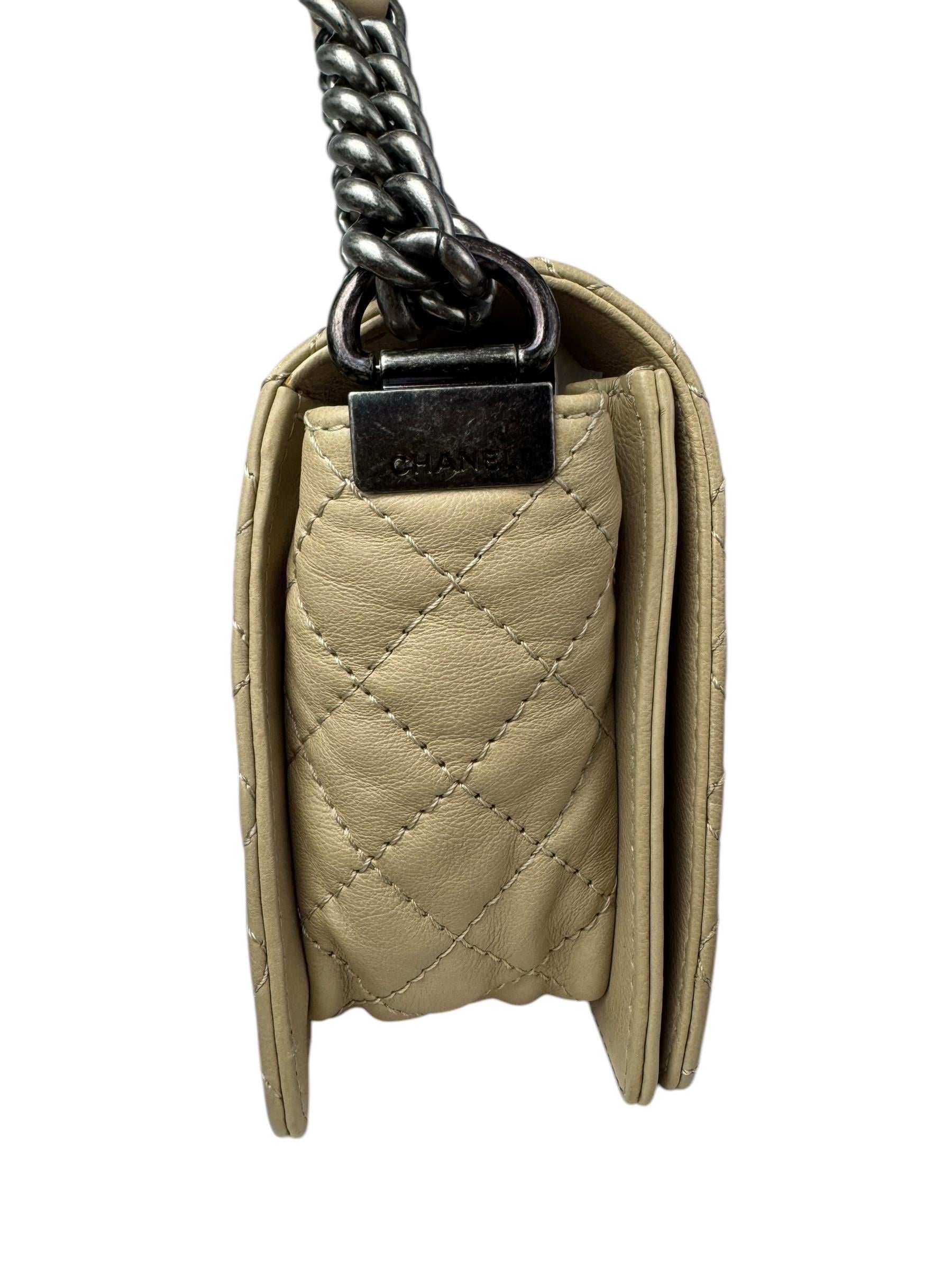 CHANEL BEIGE BOY BAG