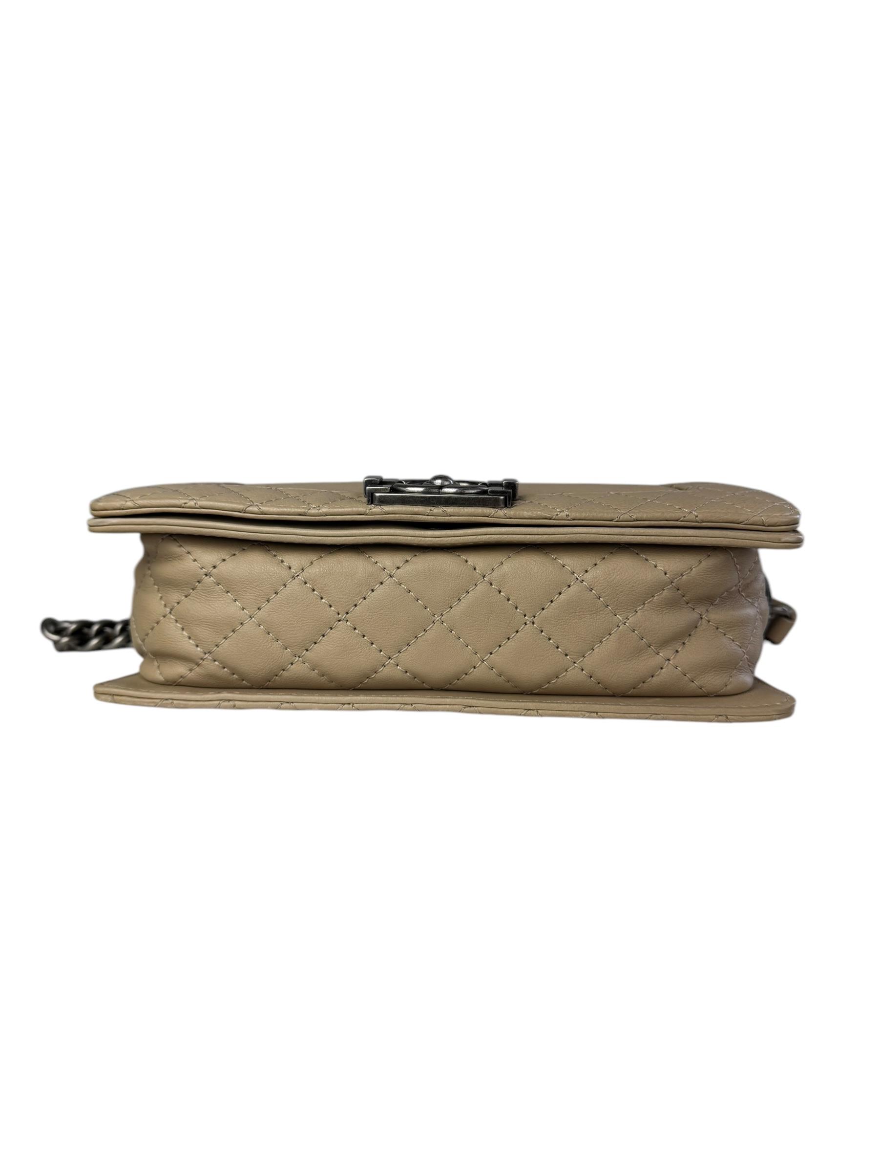 CHANEL BEIGE BOY BAG