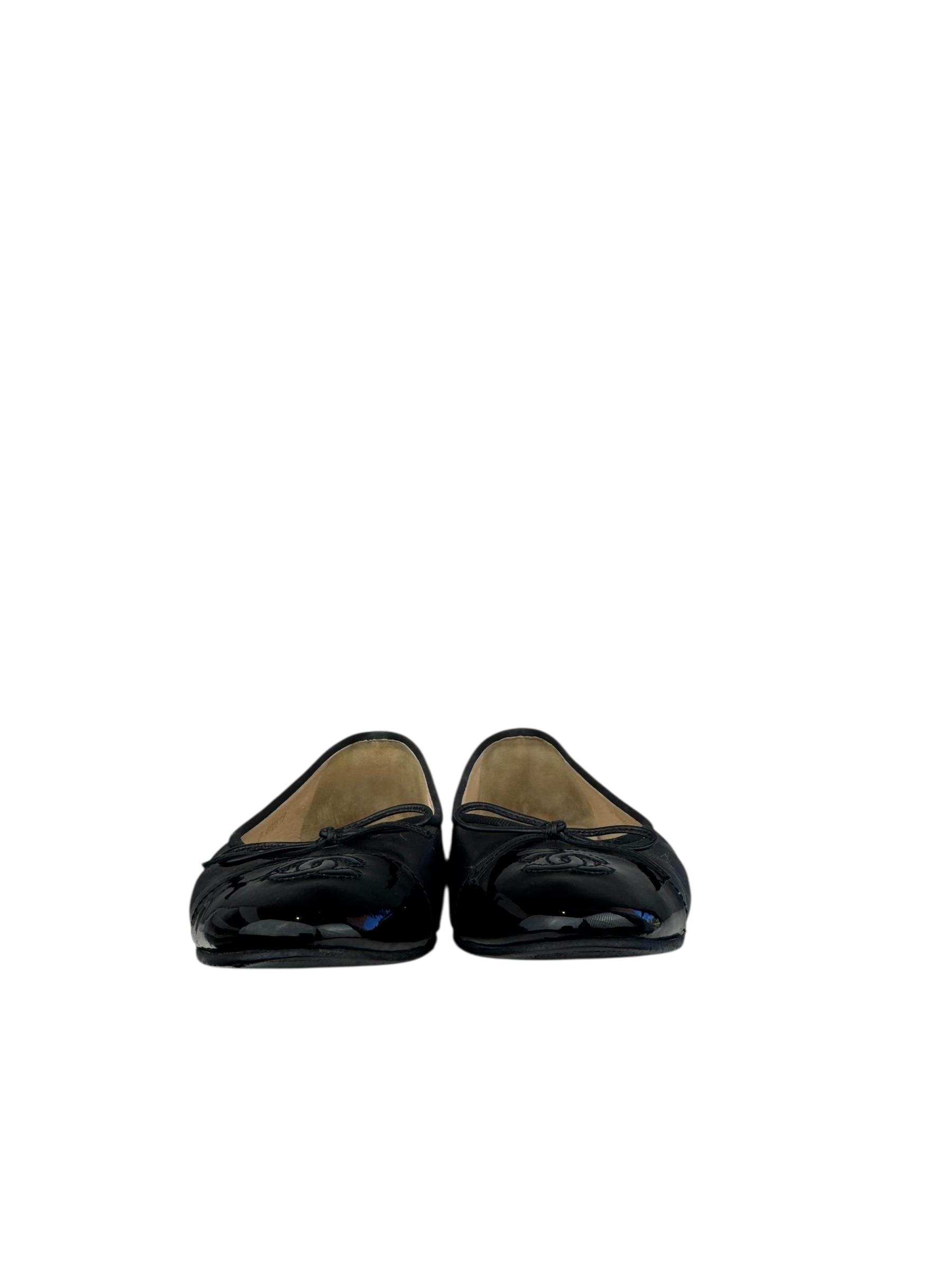 CHANEL BLACK  BALLET FLATS