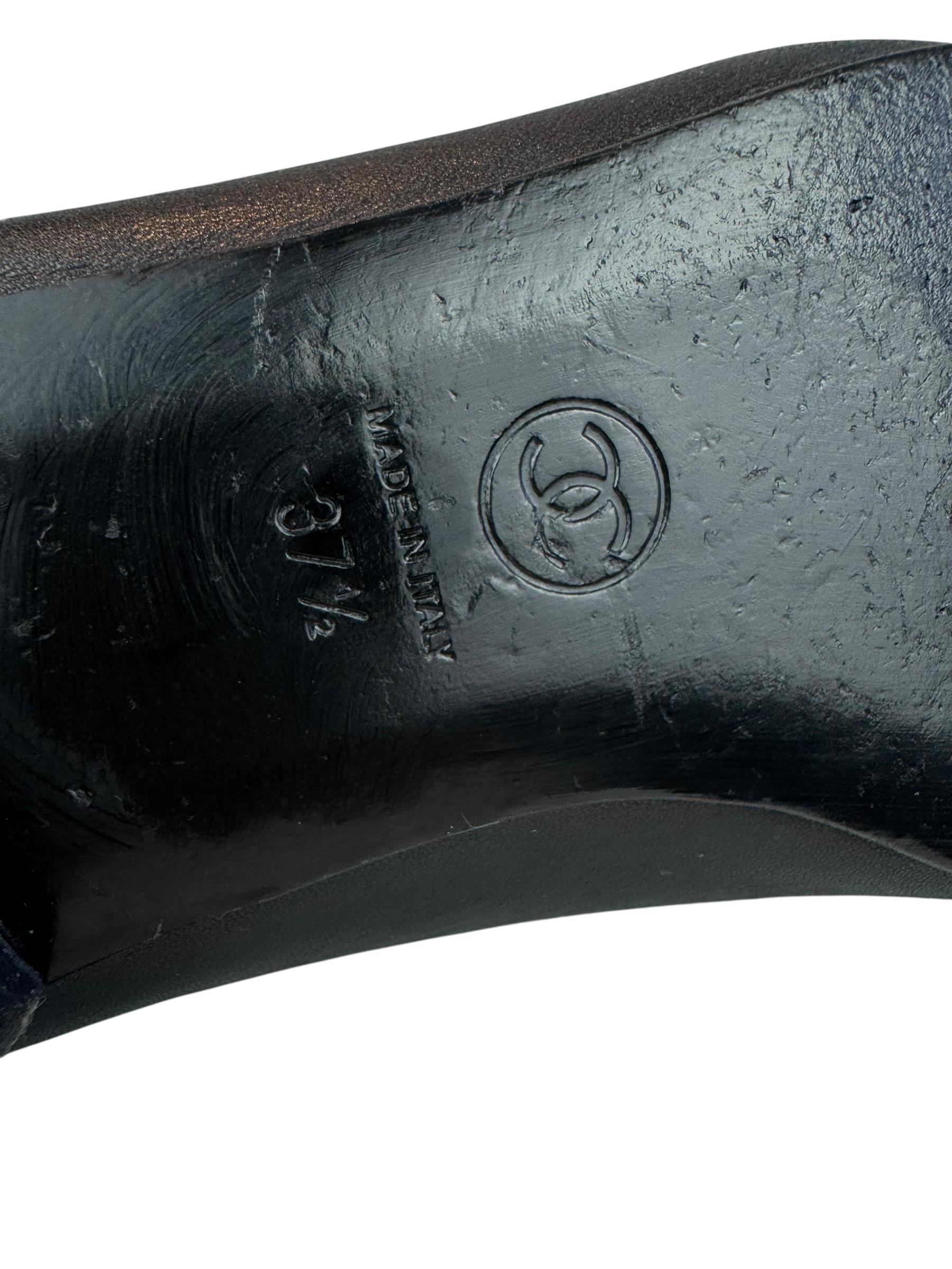 CHANEL BLACK  BALLET FLATS