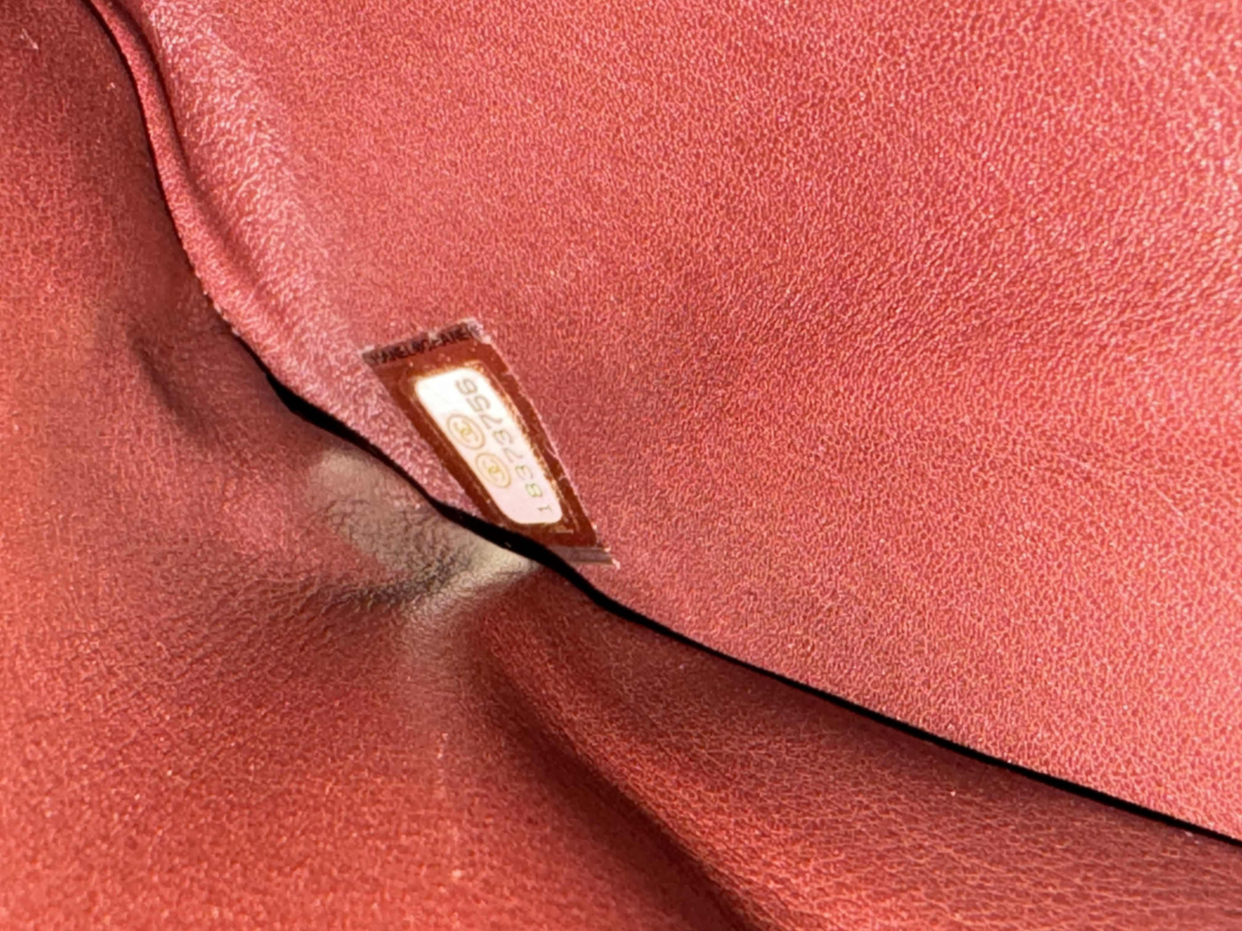 CHANEL BURGUNDY LIZARD LEATHER BAG