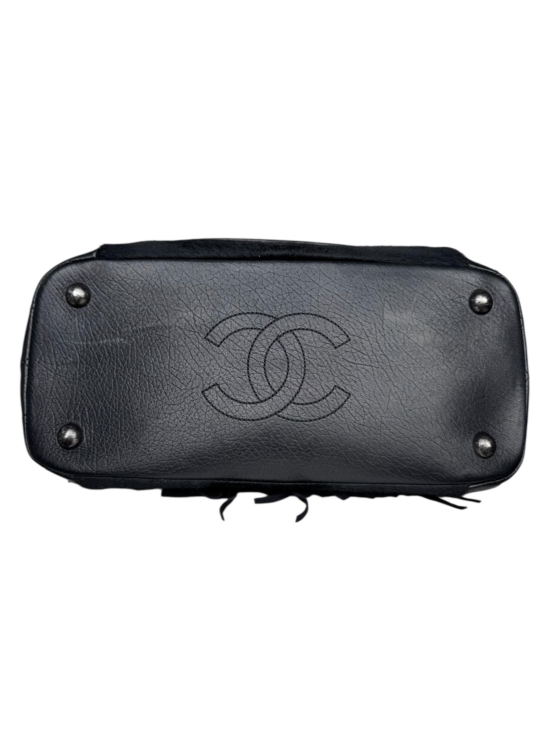 CHANEL CALFHAIR FRINGE PARIS DALLAS BAG