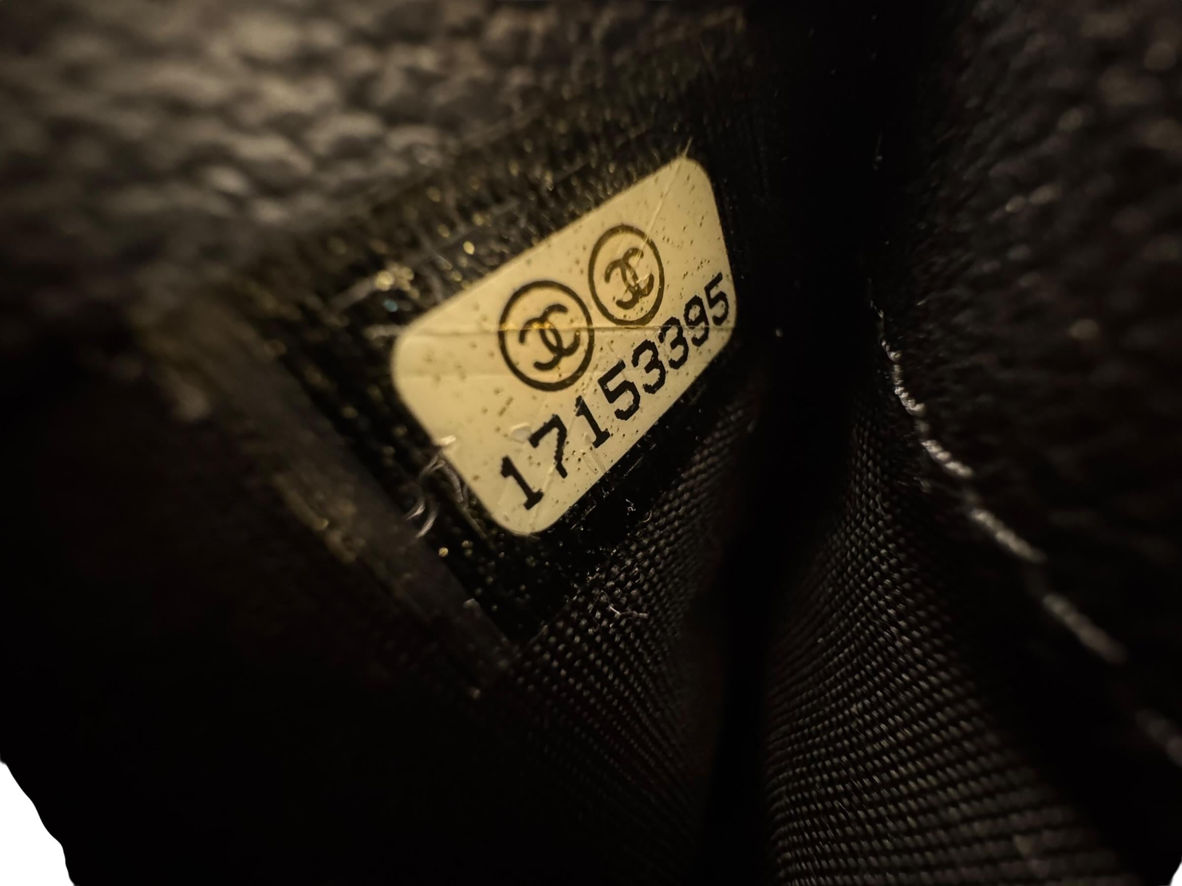 CHANEL CAMELLIA LEATHER WALLET ON CHAIN