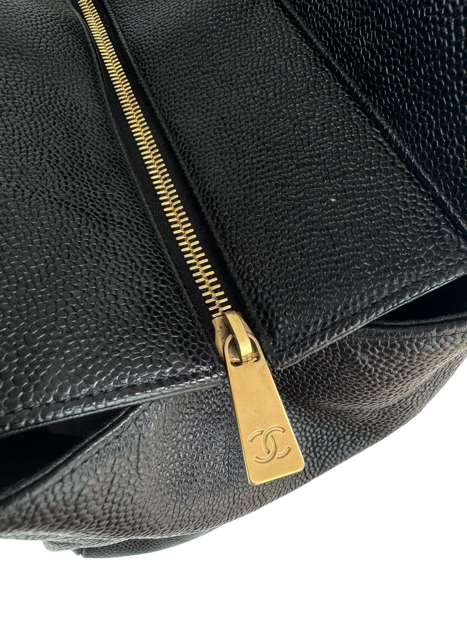 CHANEL CAVIAR CC SHOPPING BAG
