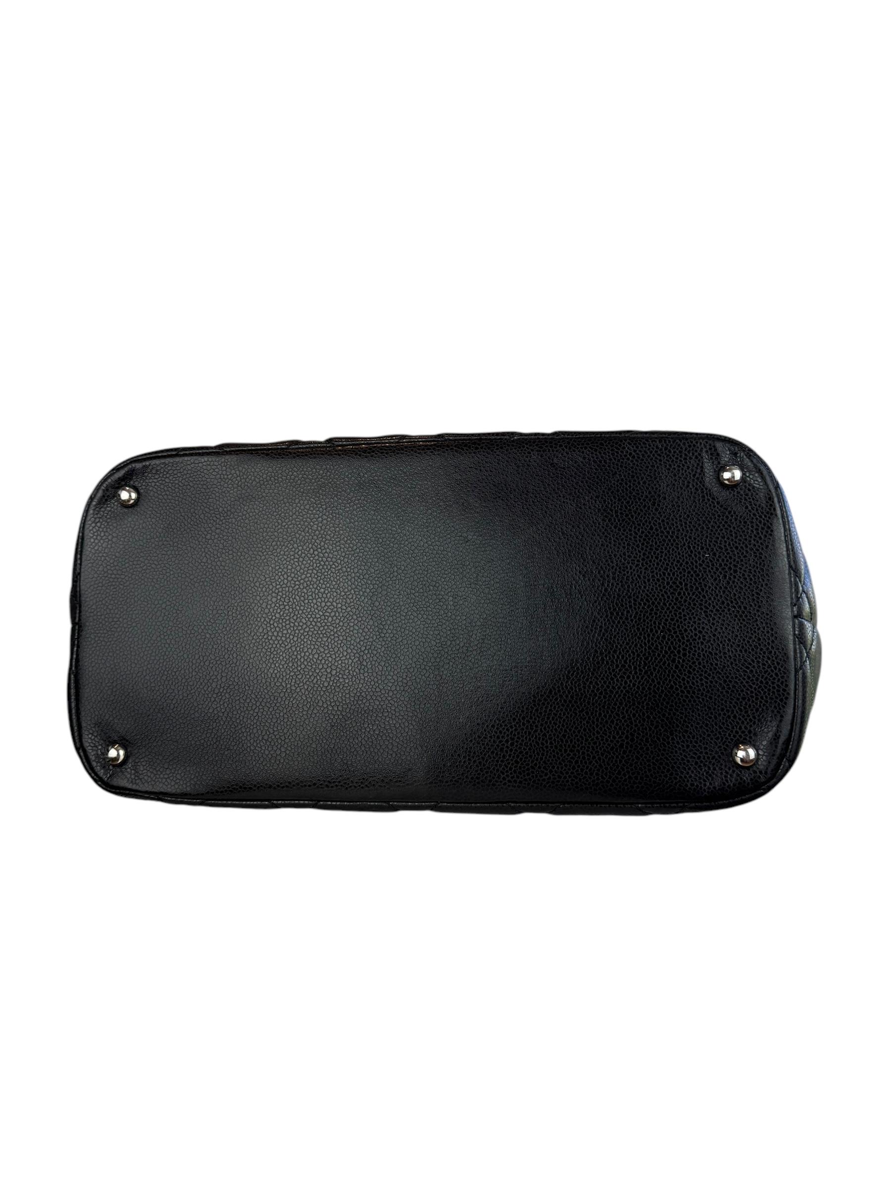 CHANEL CAVIAR LEATHER CC SHOPPING BAG