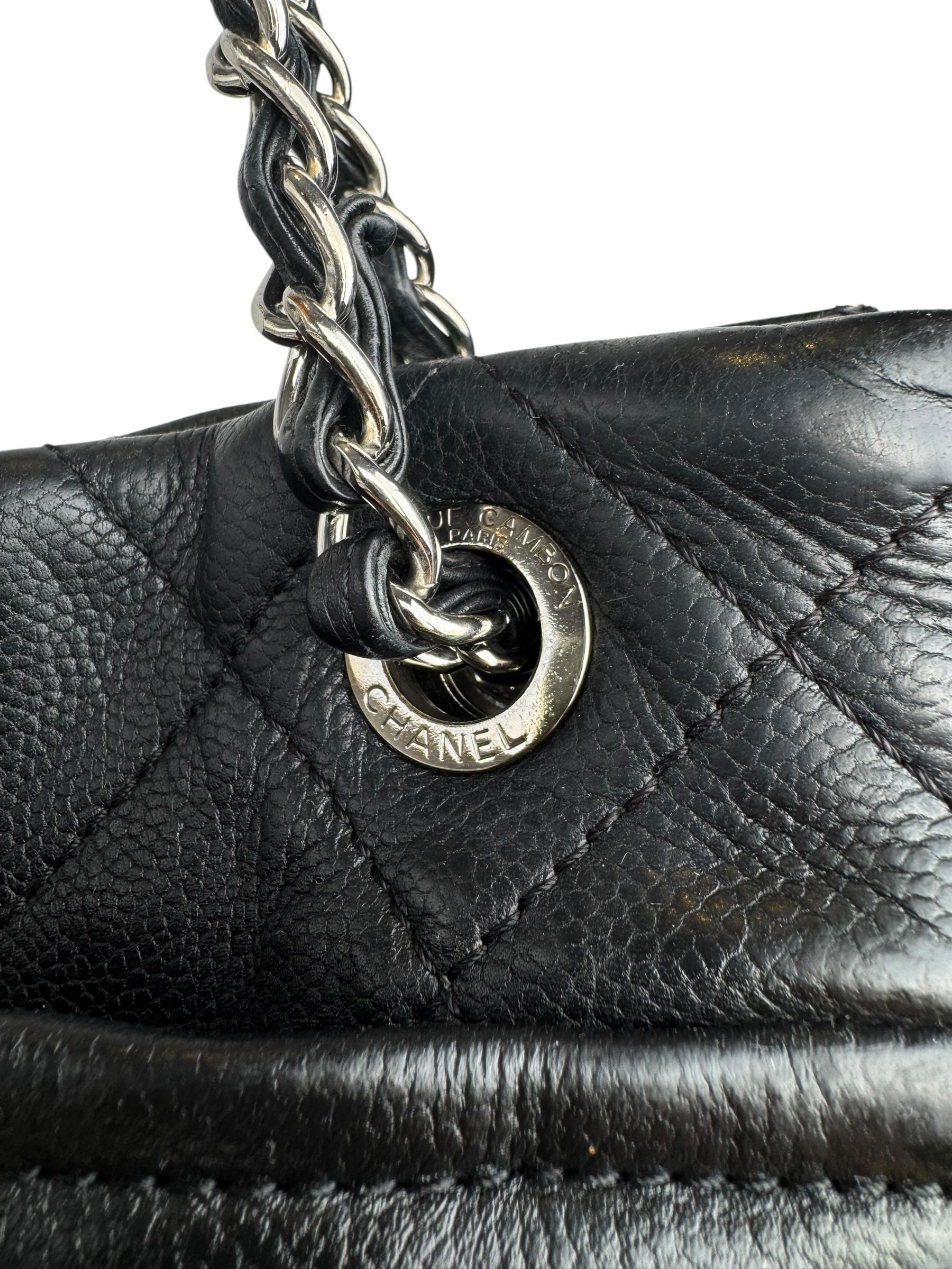 CHANEL CAVIAR LEATHER CC SHOPPING BAG