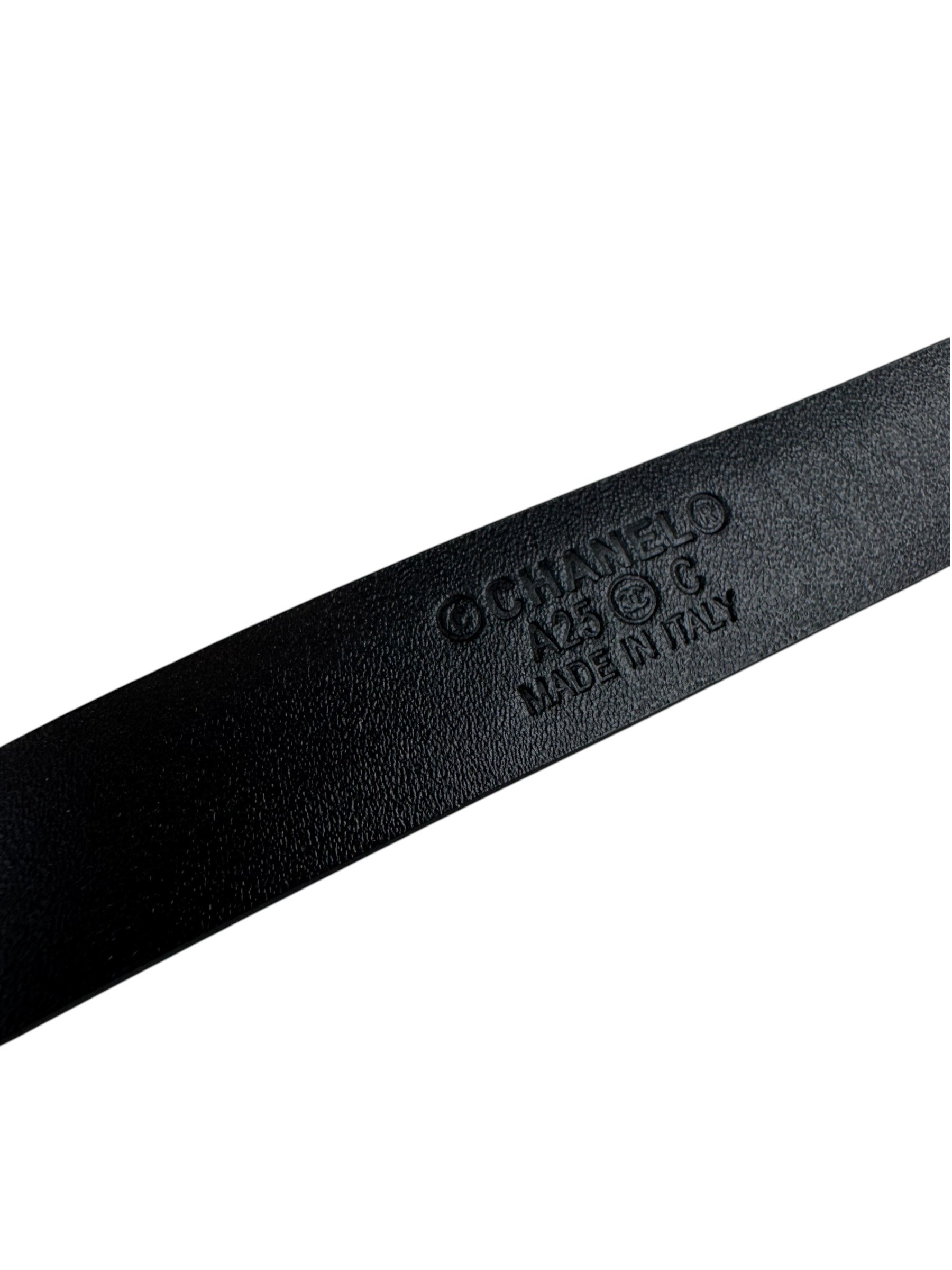 CHANEL CC LEATHER BELT