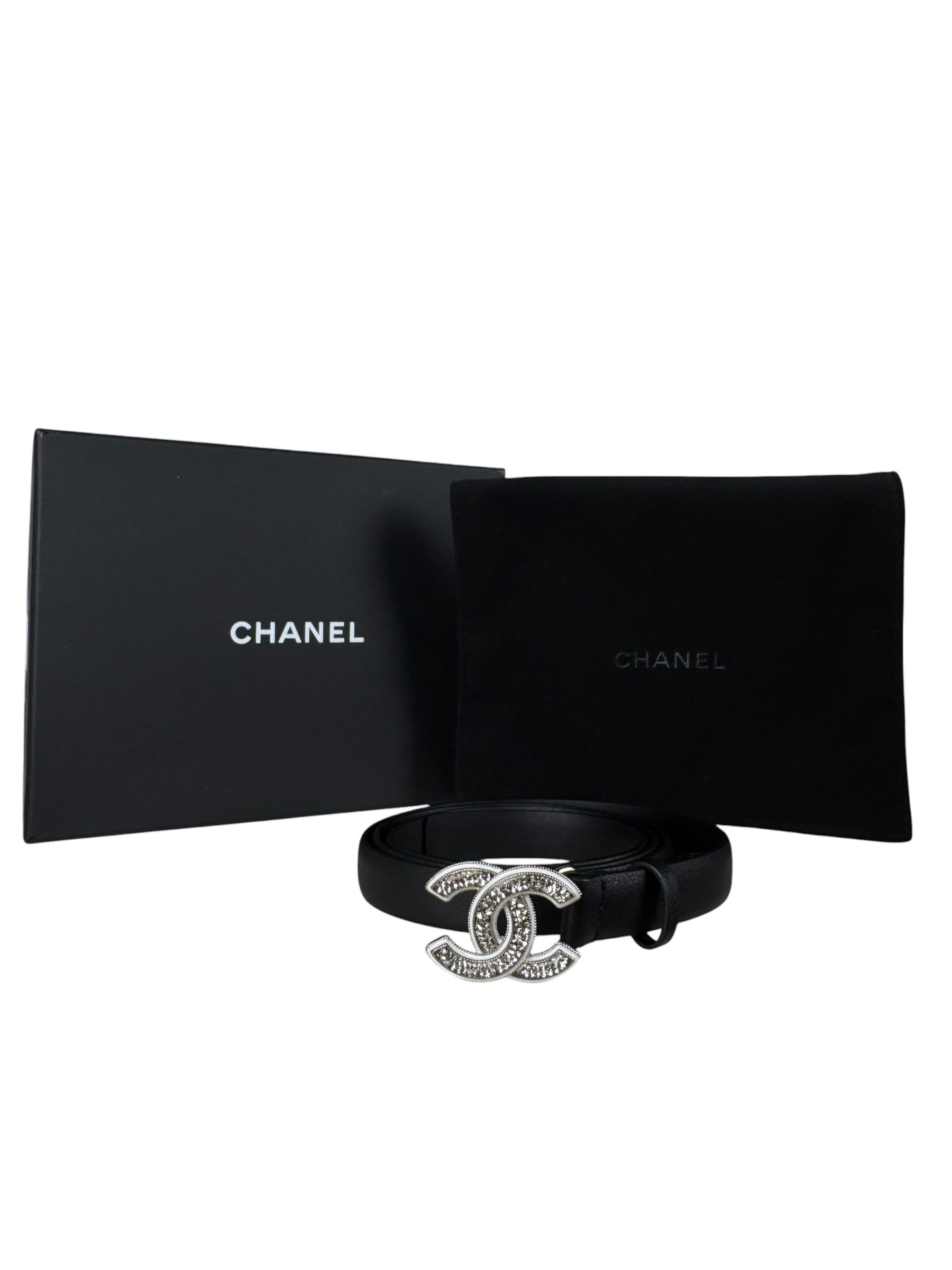 CHANEL CC LEATHER BELT