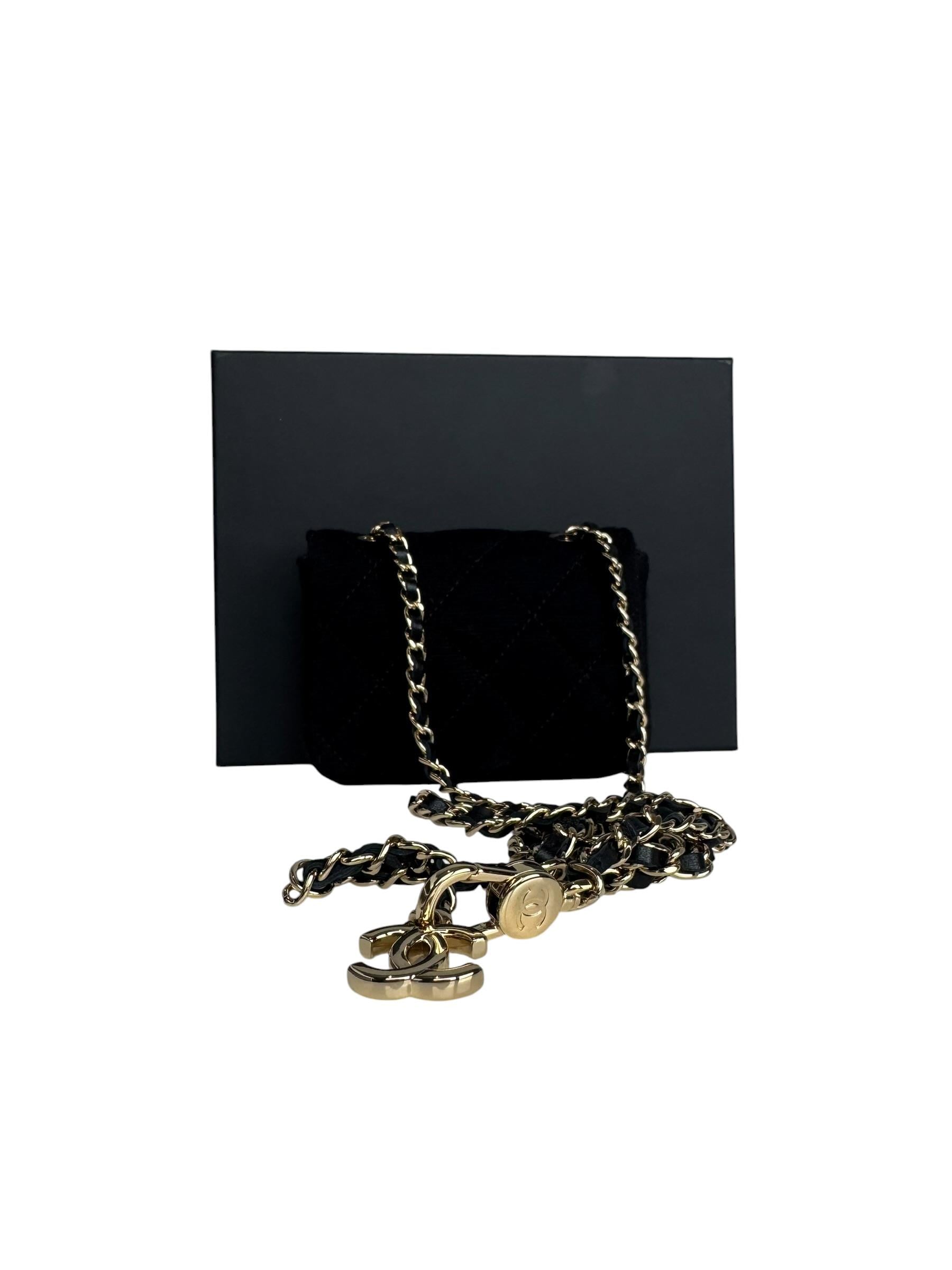 CHANEL CC LOGO CHAIN BELT BAG