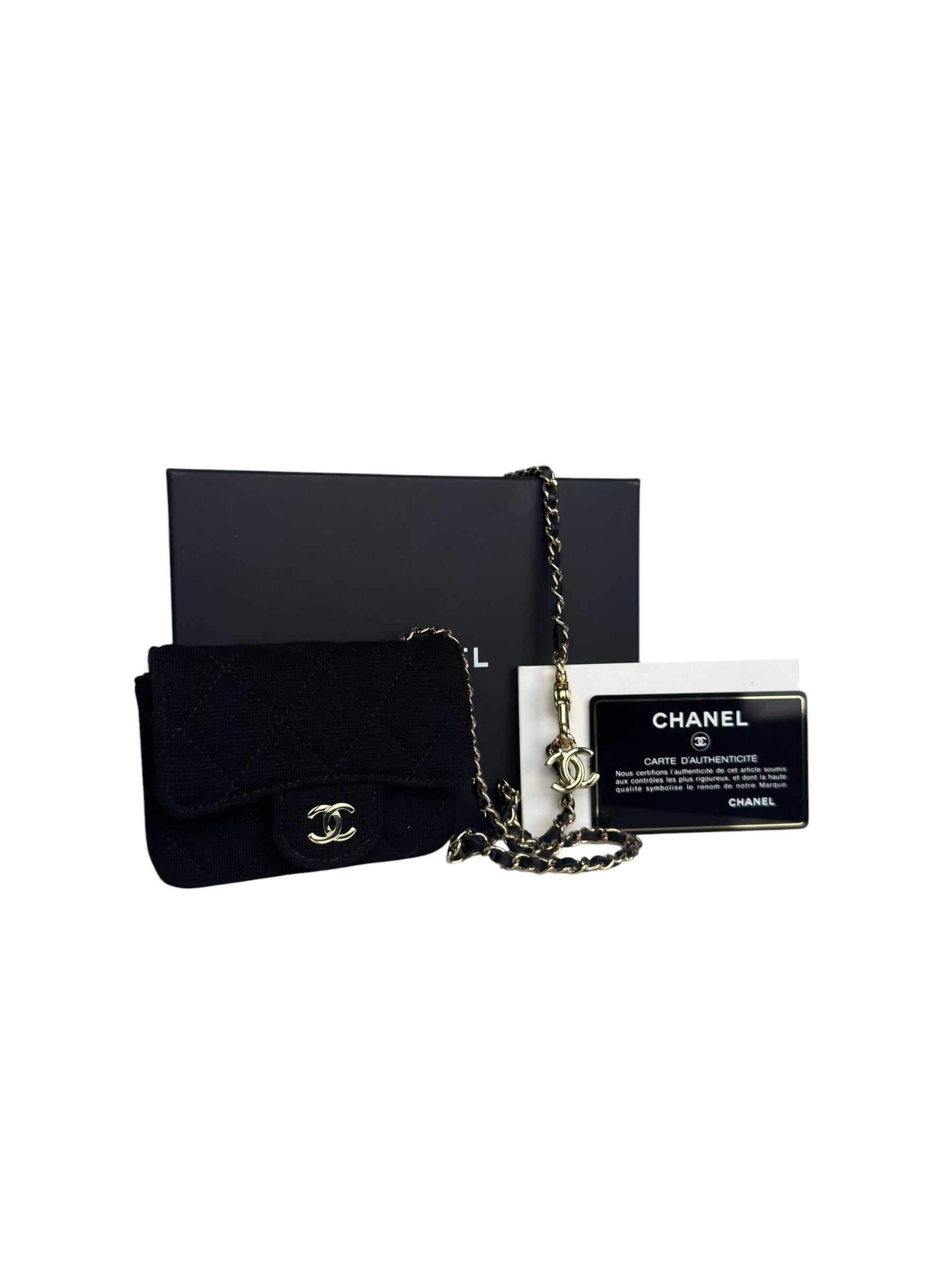 CHANEL CC LOGO CHAIN BELT BAG