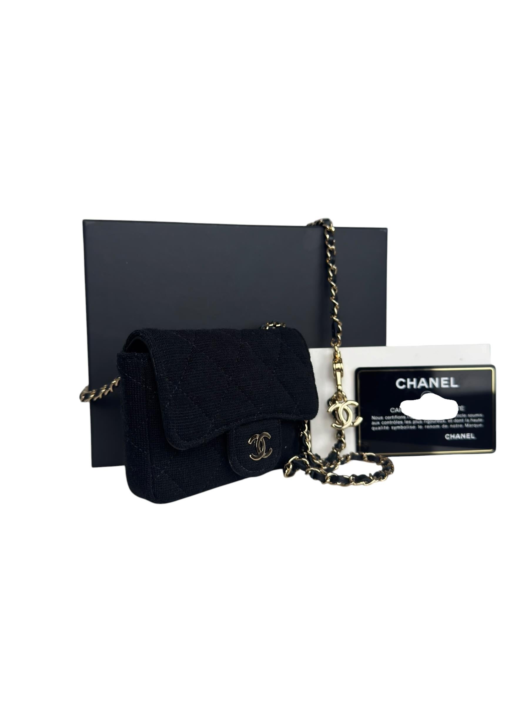 CHANEL CC LOGO CHAIN BELT BAG