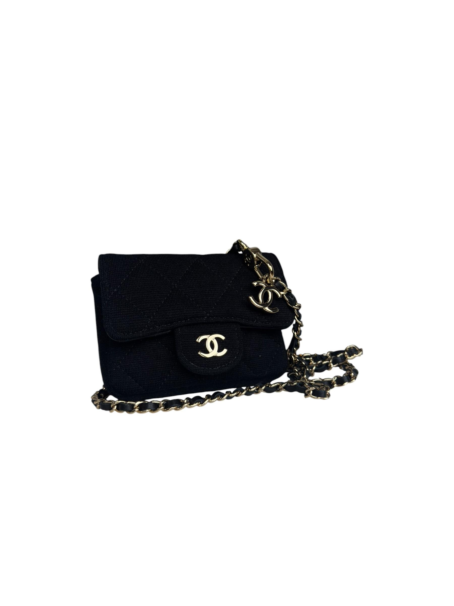 CHANEL CC LOGO CHAIN BELT BAG